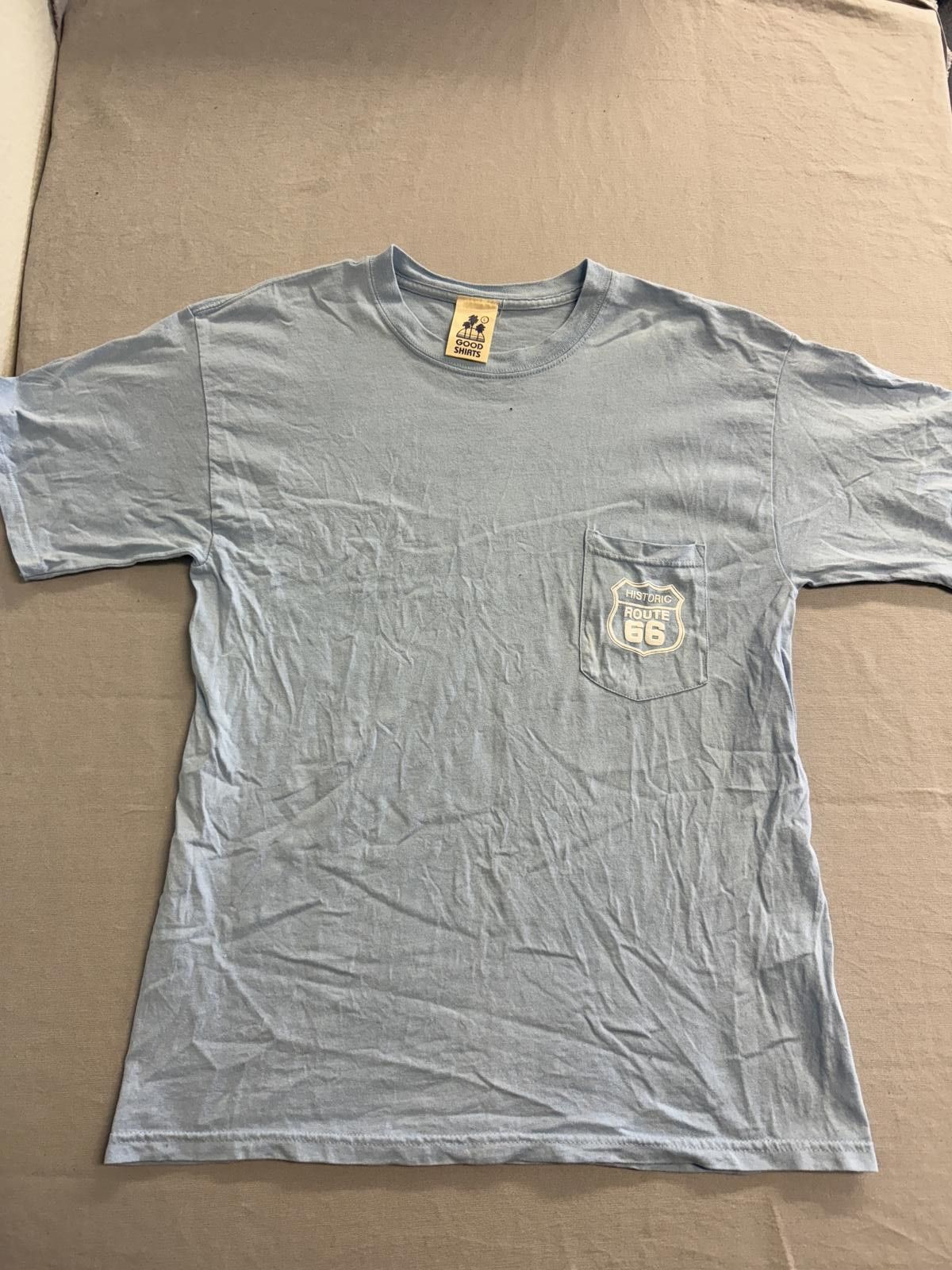 Designer Historic Route 66 T-shirt Get Your Kicks USA Road Map L Size US L / EU 52-54 / 3 - 2 Thumbnail