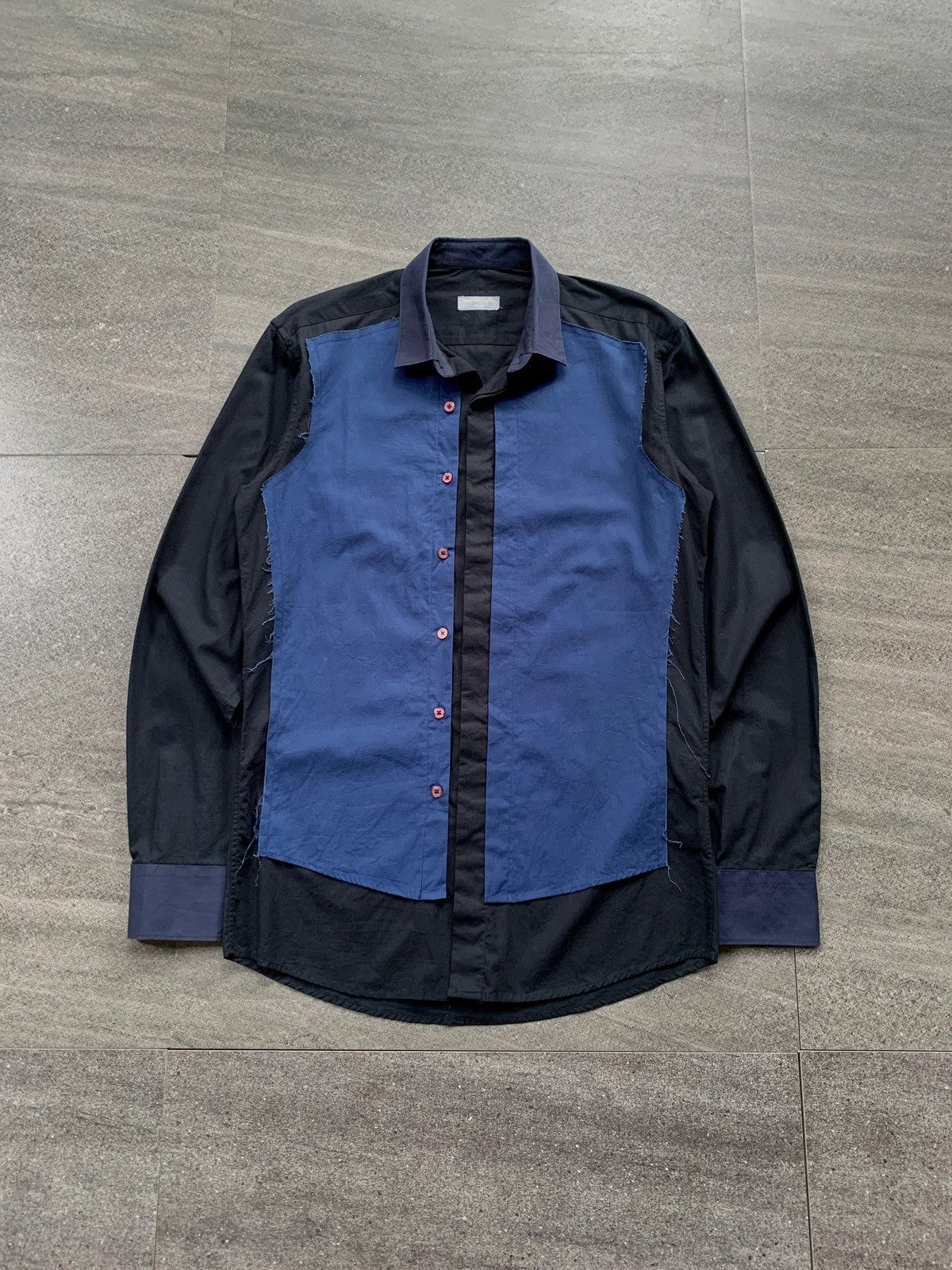 Comme des Garcons Homme FREE IMPORT TAX 90s Paneled Reworked Shirt Size US M / EU 48-50 / 2 - 1 Thumbnail