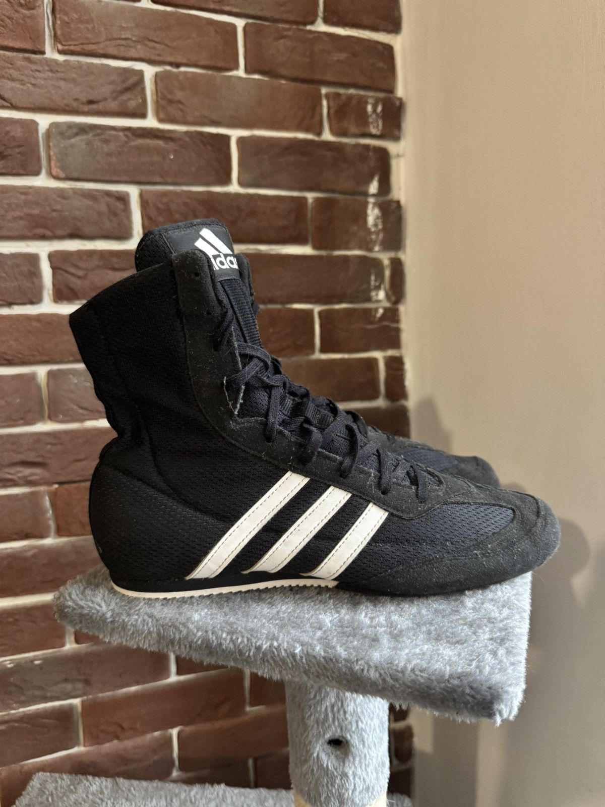Adidas Sneakers Men Adidas Box Hog Hi-Top Size 7.5US black Boxing Size US 7.5 / EU 40-41 - 2 Thumbnail