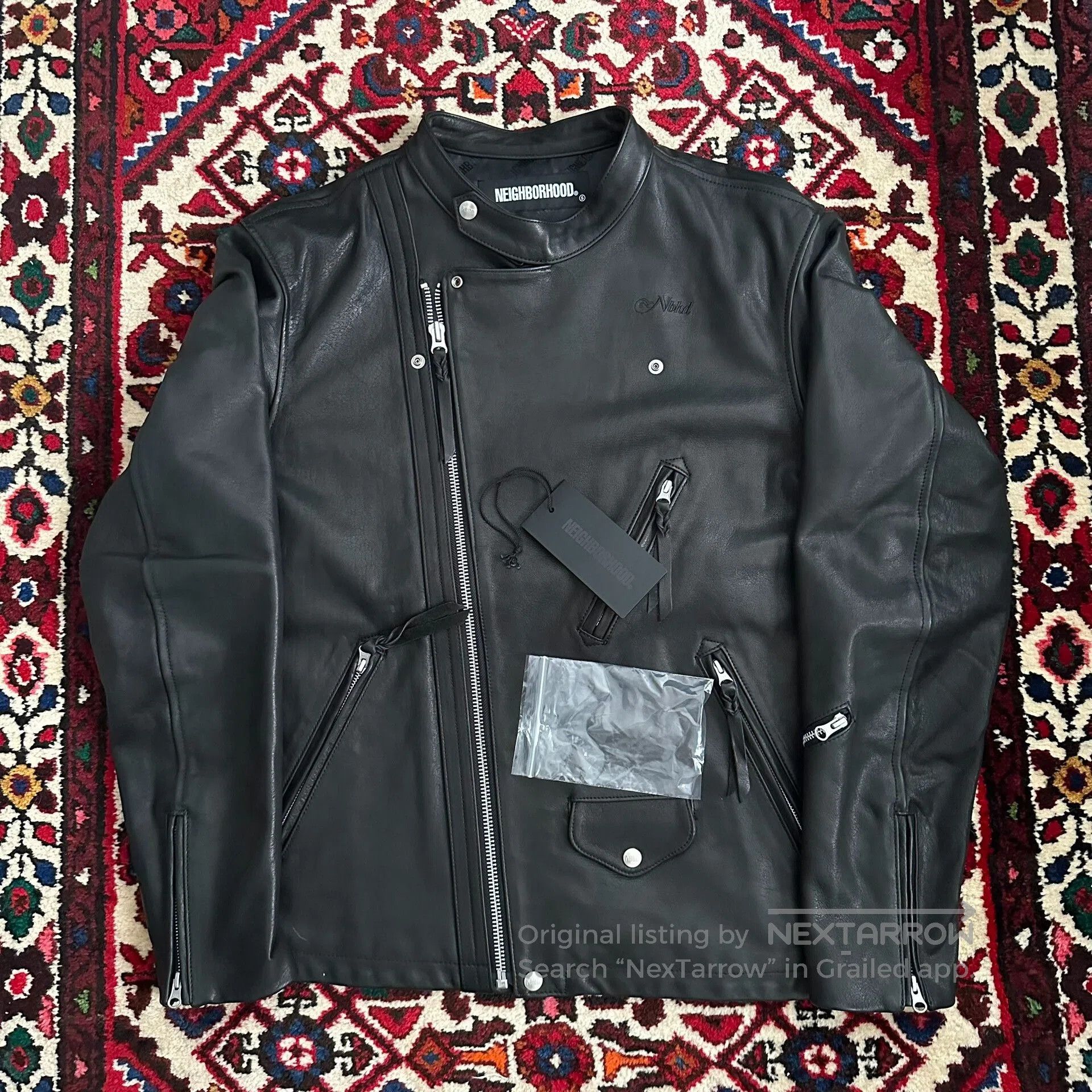 Neighborhood neighborhood leather jacket in XL size. Size US XL / EU 56 / 4 - 2 Thumbnail
