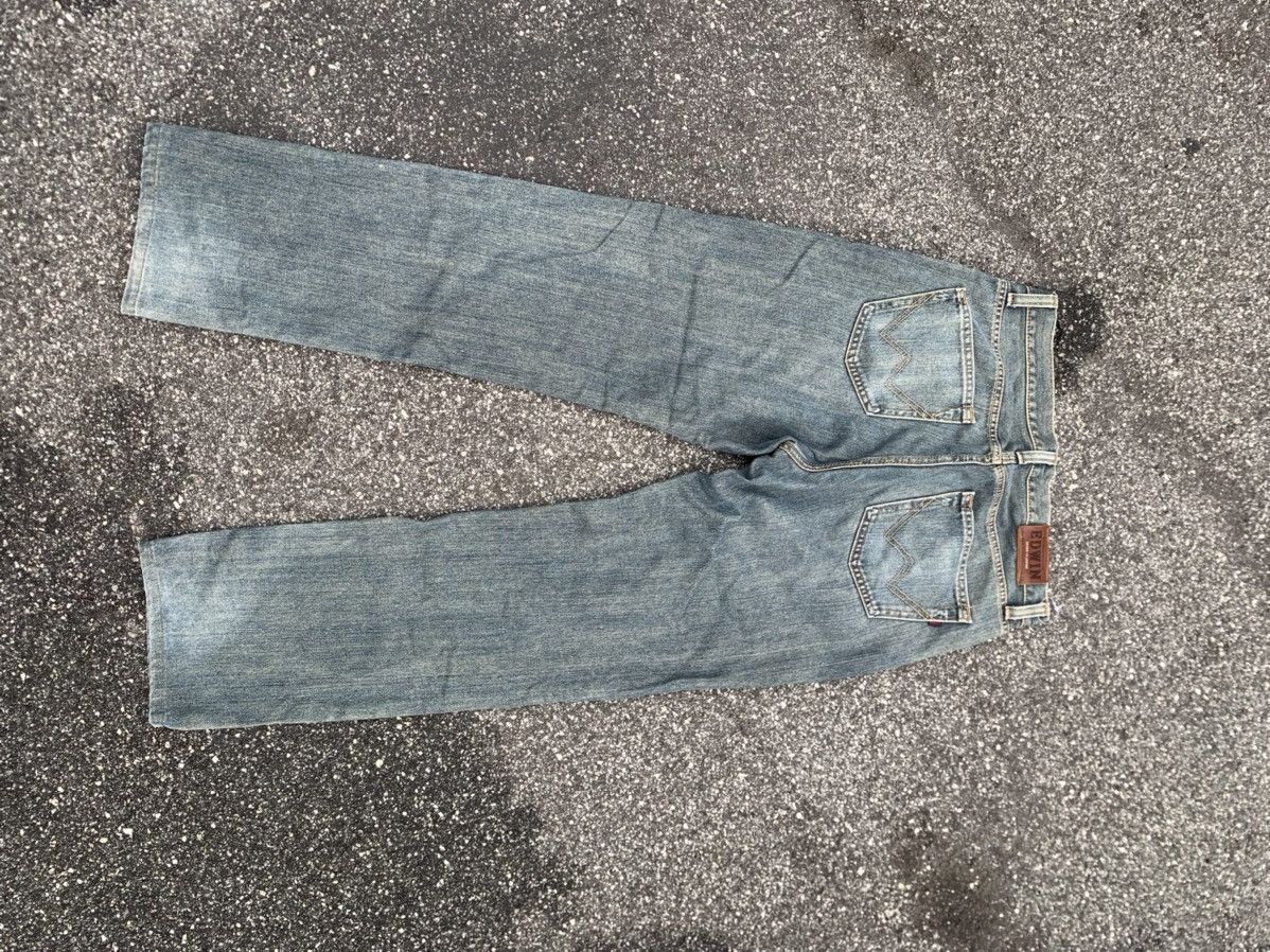 image of Edwin Distressed Denim Jeans in Blue, Men's (Size 33)