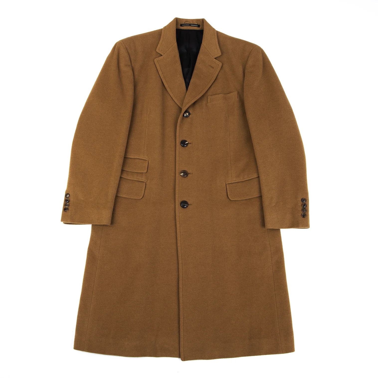Jean Paul Gaultier Wool Melton Chester Coat in Camel, Size 48 Size US M / EU 48-50 / 2 - 1 Thumbnail