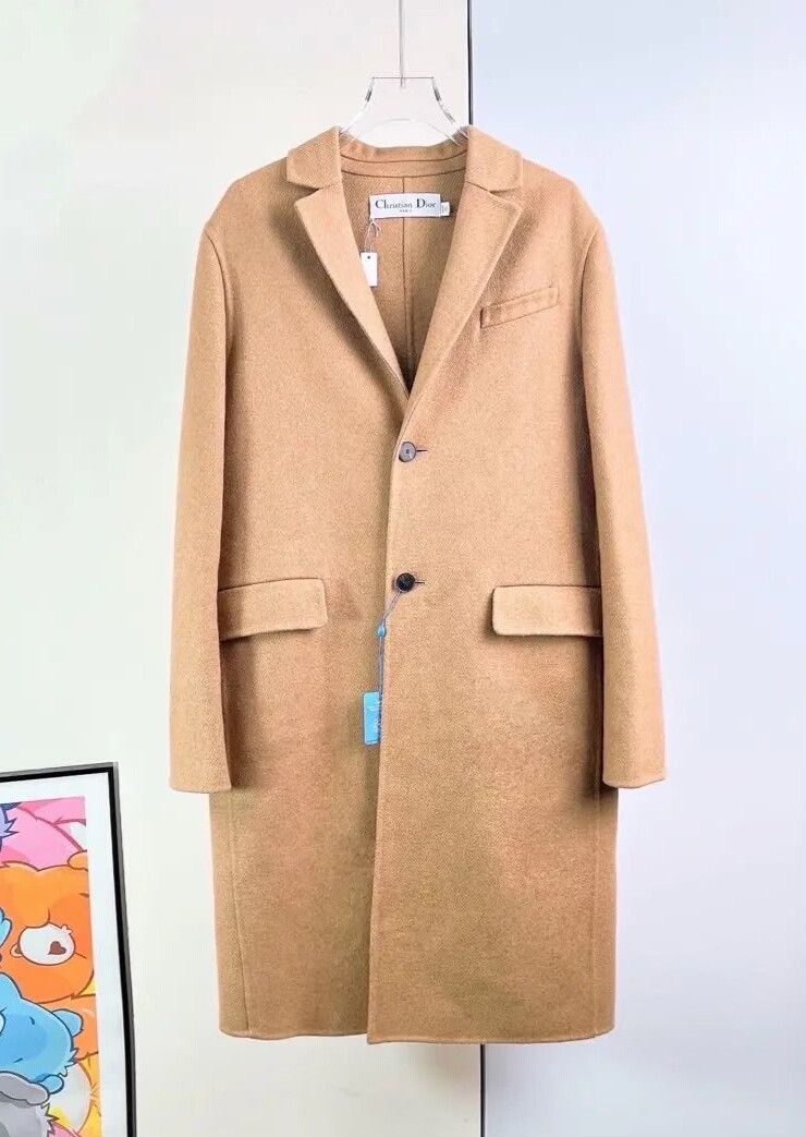 Dior Dior Brown Camel Hair Coat Size S / US 4 / IT 40 - 1 Thumbnail