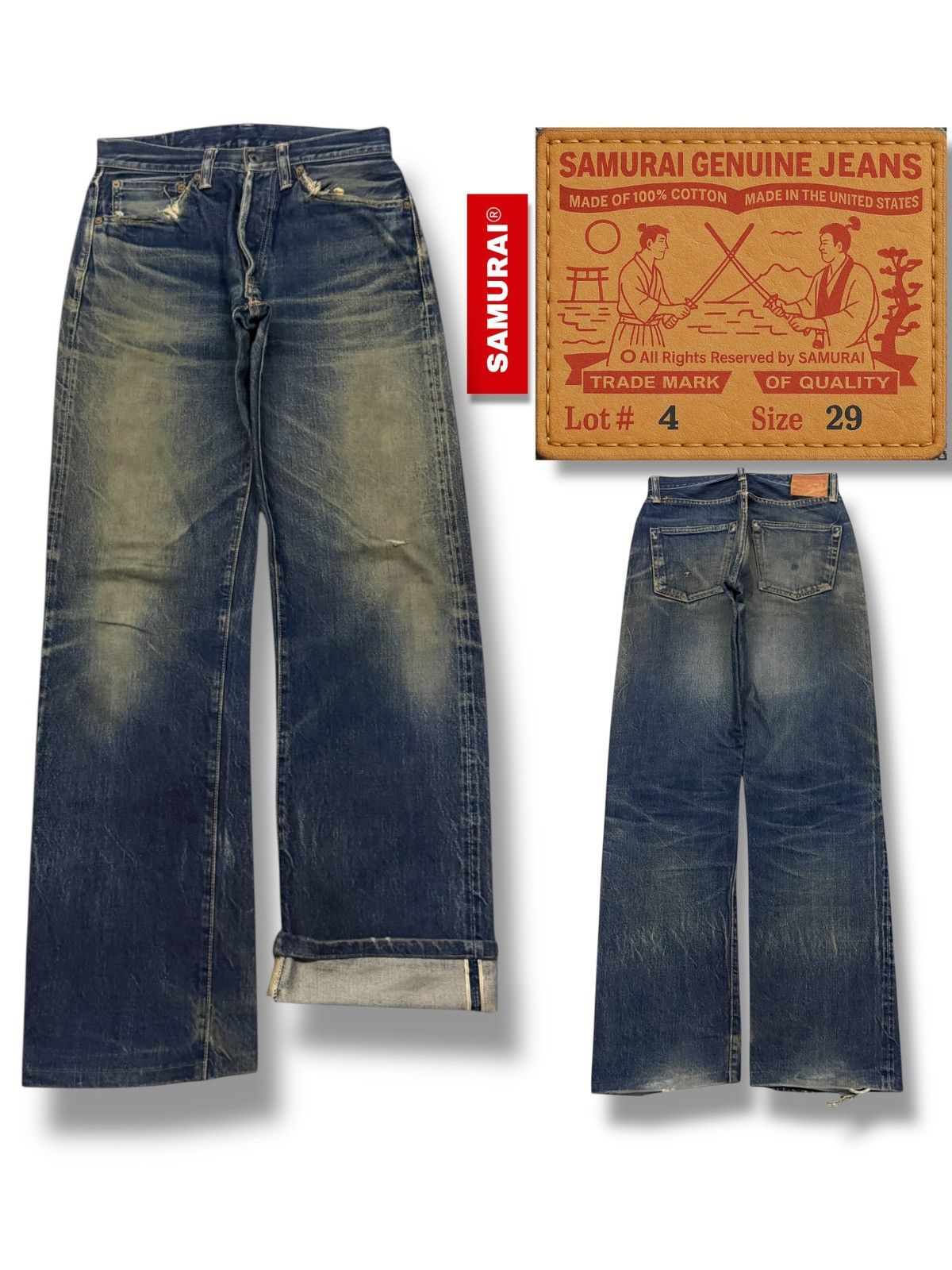 Samurai Jeans Vintage Samurai Jeans Lot 4 S0510XX II Selvedge Denim Japan Size US 28 / EU 44 - 1 Thumbnail