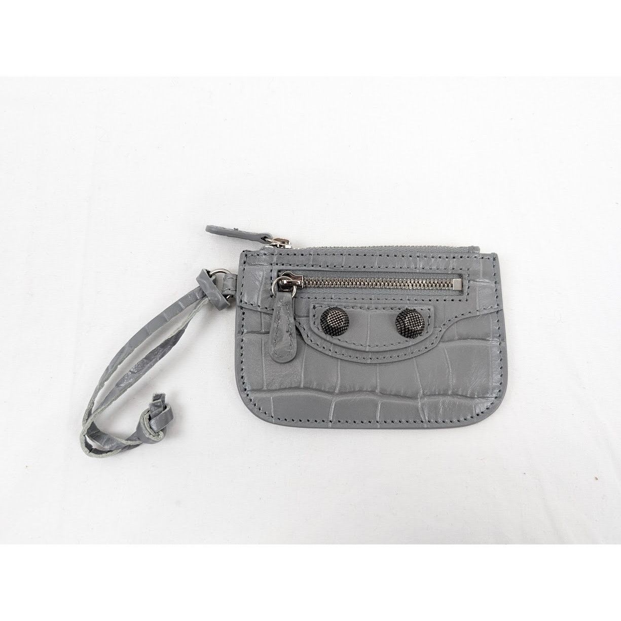 Balenciaga o1rshd1 Size: OS / Extra Supple Calf Wallet in Grey Size ONE SIZE - 2 Thumbnail