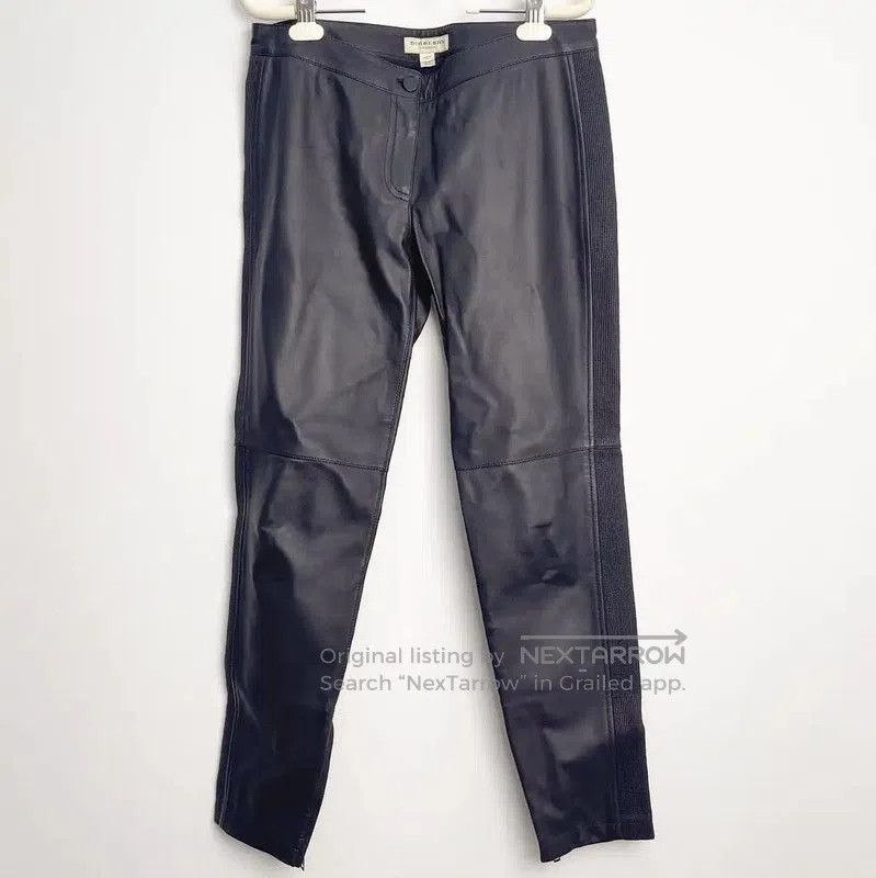 Burberry Burberry Black Leather Women's Casual Pants. Size 30" / US 8 / IT 44 - 1 Thumbnail