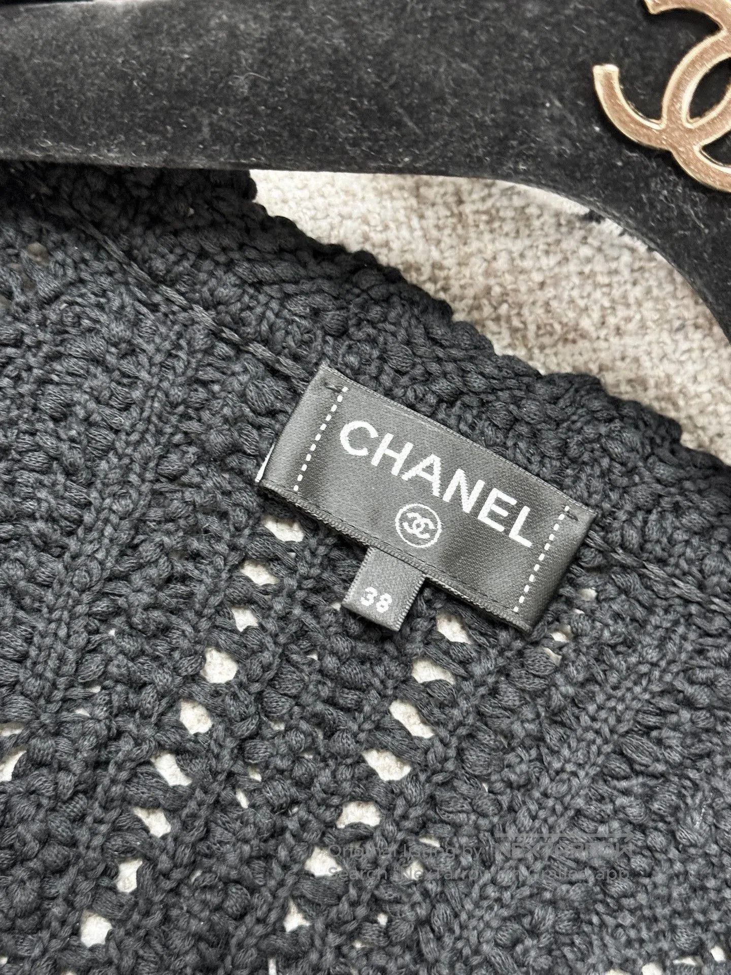 Chanel Chanel Black Hook Flower Knit Cardigan. Size S / US 4 / IT 40 - 5 Thumbnail