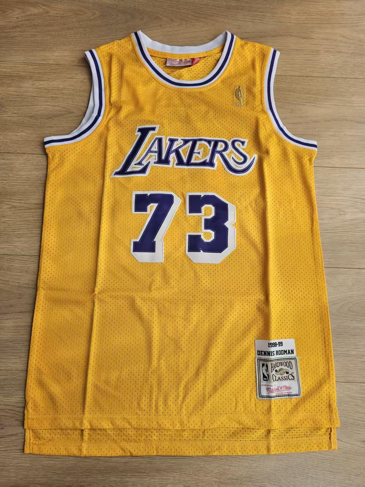 NBA Angeles Lakers #73 Dennis Rodman Jersey Size US M / EU 48-50 / 2 - 2 Thumbnail