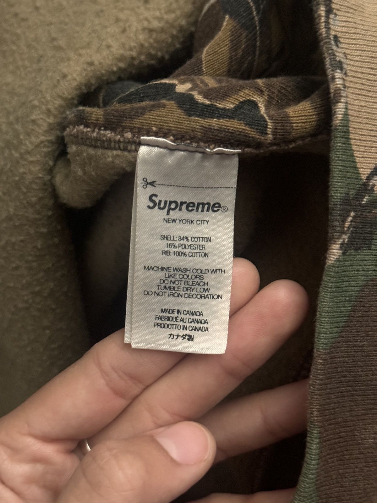 Supreme Camo Supreme Small Box Hoodie 'Branch Woodland Camo' Size US M / EU 48-50 / 2 - 6 Thumbnail