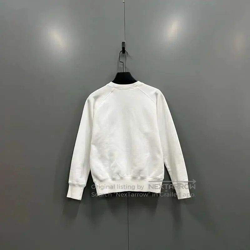 Dior Dior White Cotton Long Sleeve Cropped Sweatshirt . Size XS / US 0-2 / IT 36-38 - 4 Thumbnail