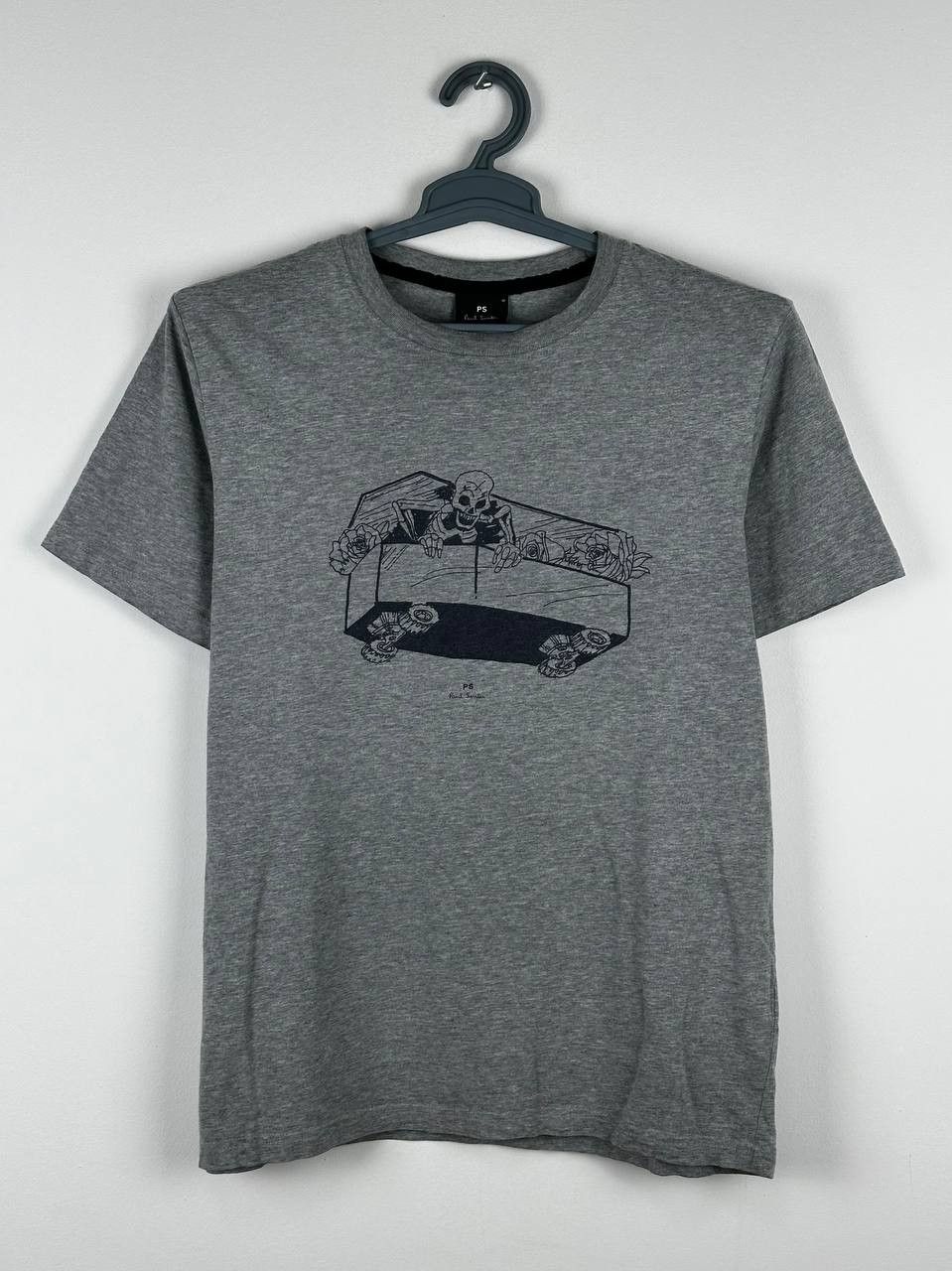 Designer × Paul Smith Paul Smith Graphic Print Skeleton Skull GreY T Shirt Size US M / EU 48-50 / 2 - 1 Thumbnail