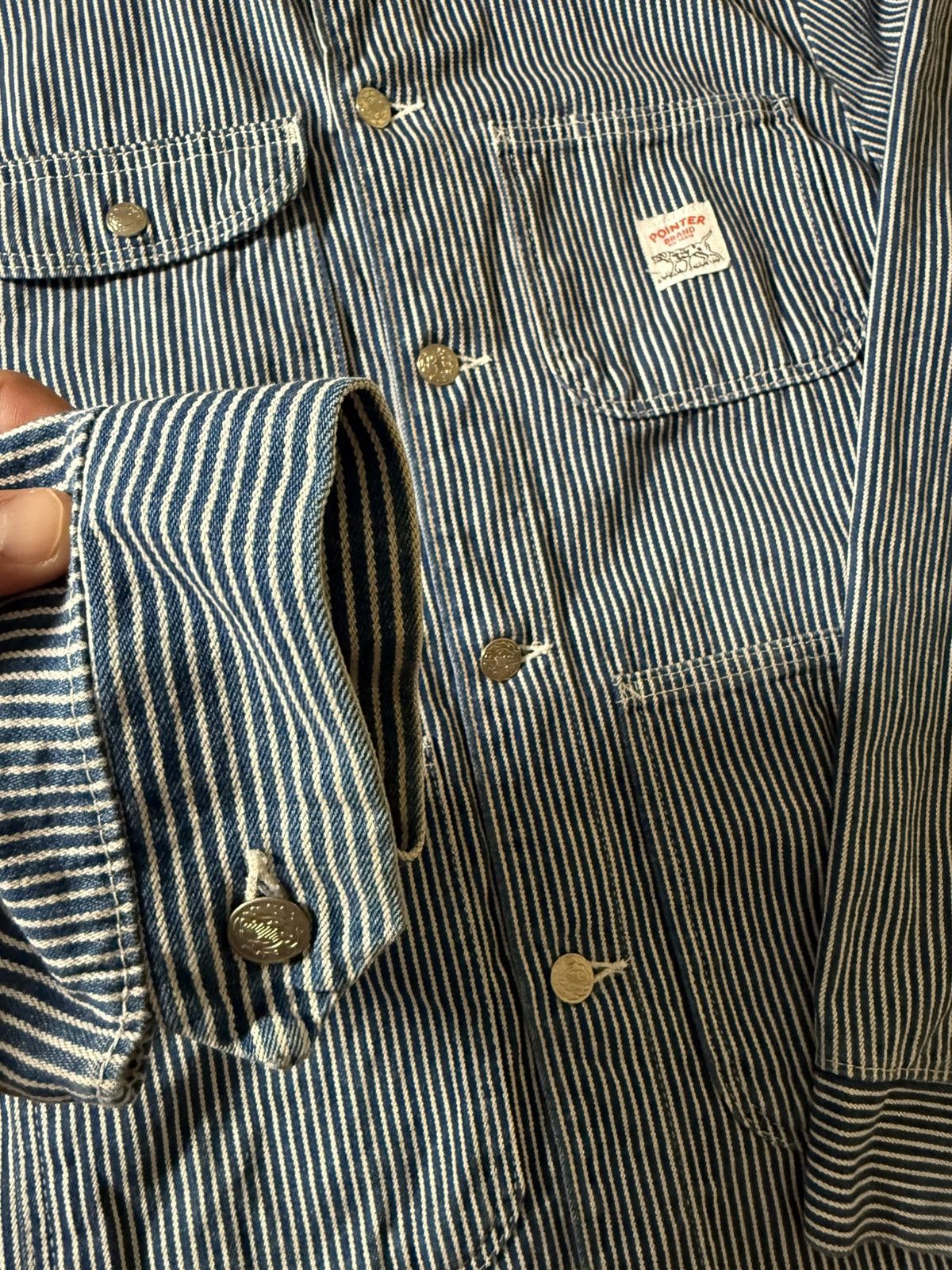 Pointer Vintage Pointer Brand Hickory Stripe Chore Jacket USA Medium Size US M / EU 48-50 / 2 - 3 Thumbnail
