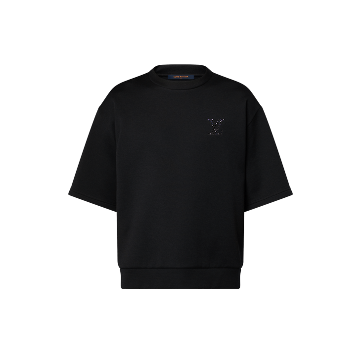 LV Embellished Jersey T-Shirt