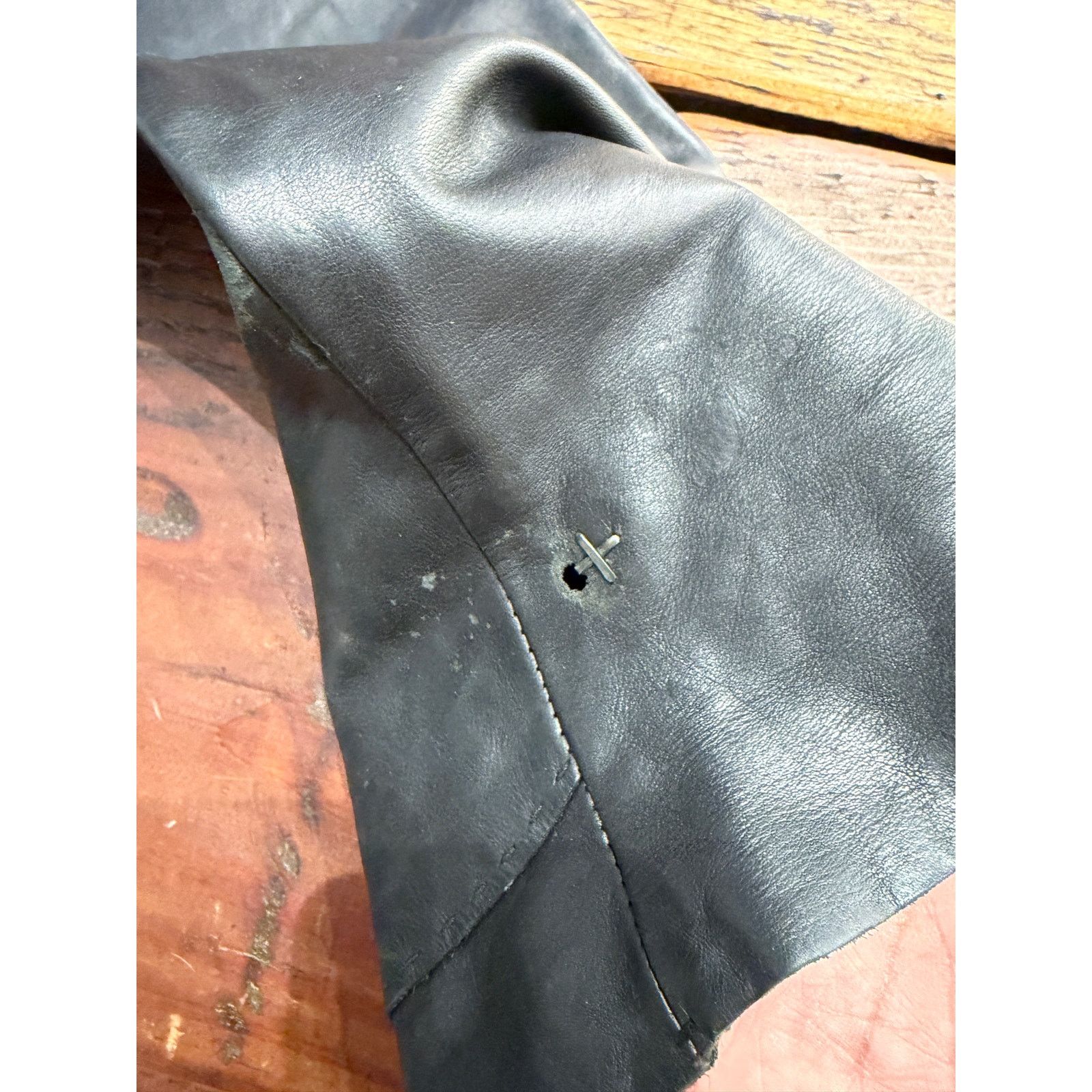 Ma+ MA+ Black Leather Pants Size US 32 / EU 48 - 14 Thumbnail