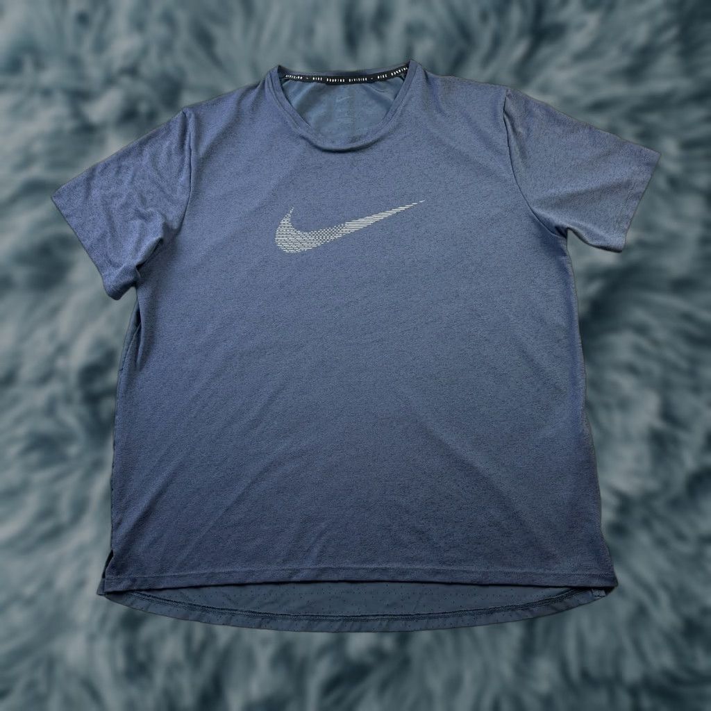 Nike Nike Shirt Large Blue Dri Fit Running Division Performance Mens Size US L / EU 52-54 / 3 - 1 Thumbnail
