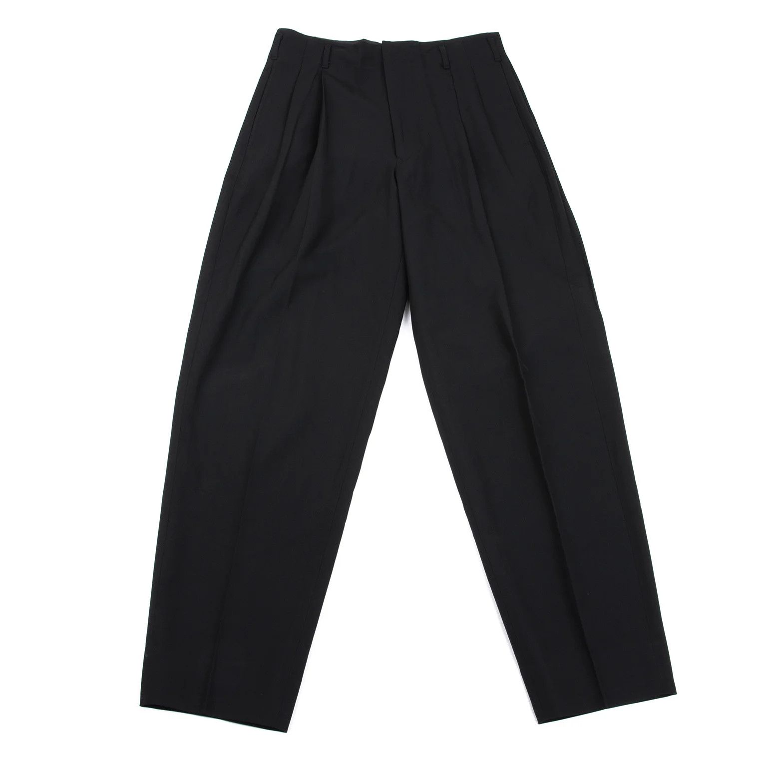 Jean Paul Gaultier Summer Wool Two-Tuck Pants in Black Size 48 Size US 32 / EU 48 - 1 Thumbnail