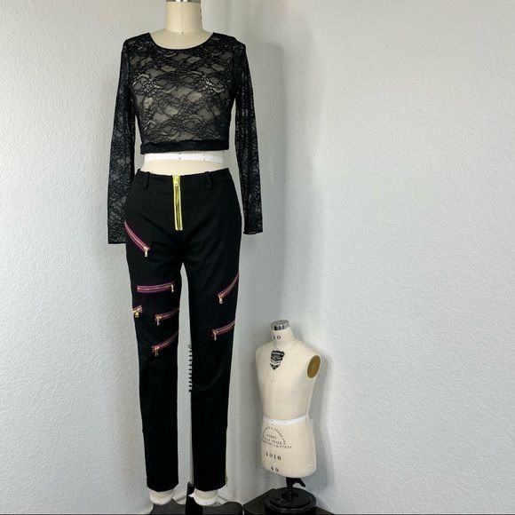 Versus Versace Versus VERSACE 2018 Fall Zipper Trouser Pants Size 27" / US 4 / IT 40 - 2 Thumbnail