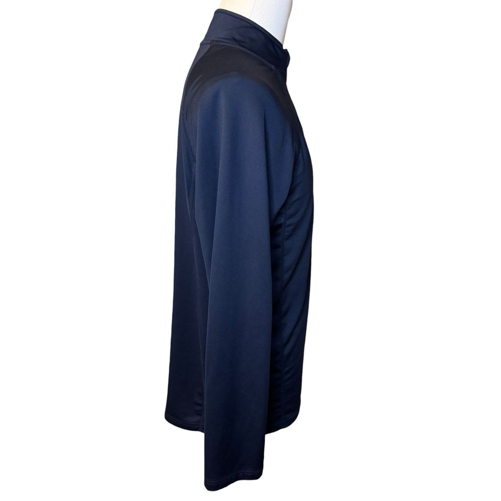 Other Head Tennis Navy Blue Quarter Zip Long Sleeve Pullover Size US L / EU 52-54 / 3 - 6 Thumbnail