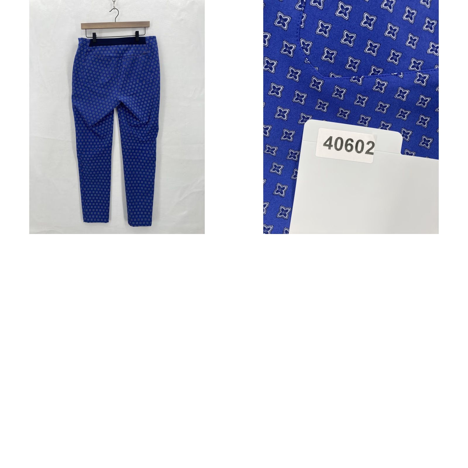 Polo Ralph Lauren RLX Ralph Lauren Pants Womens 10 Blue Geometric Print Stretch Golf Performance Size 32" / US 10 / IT 46 - 10 Thumbnail