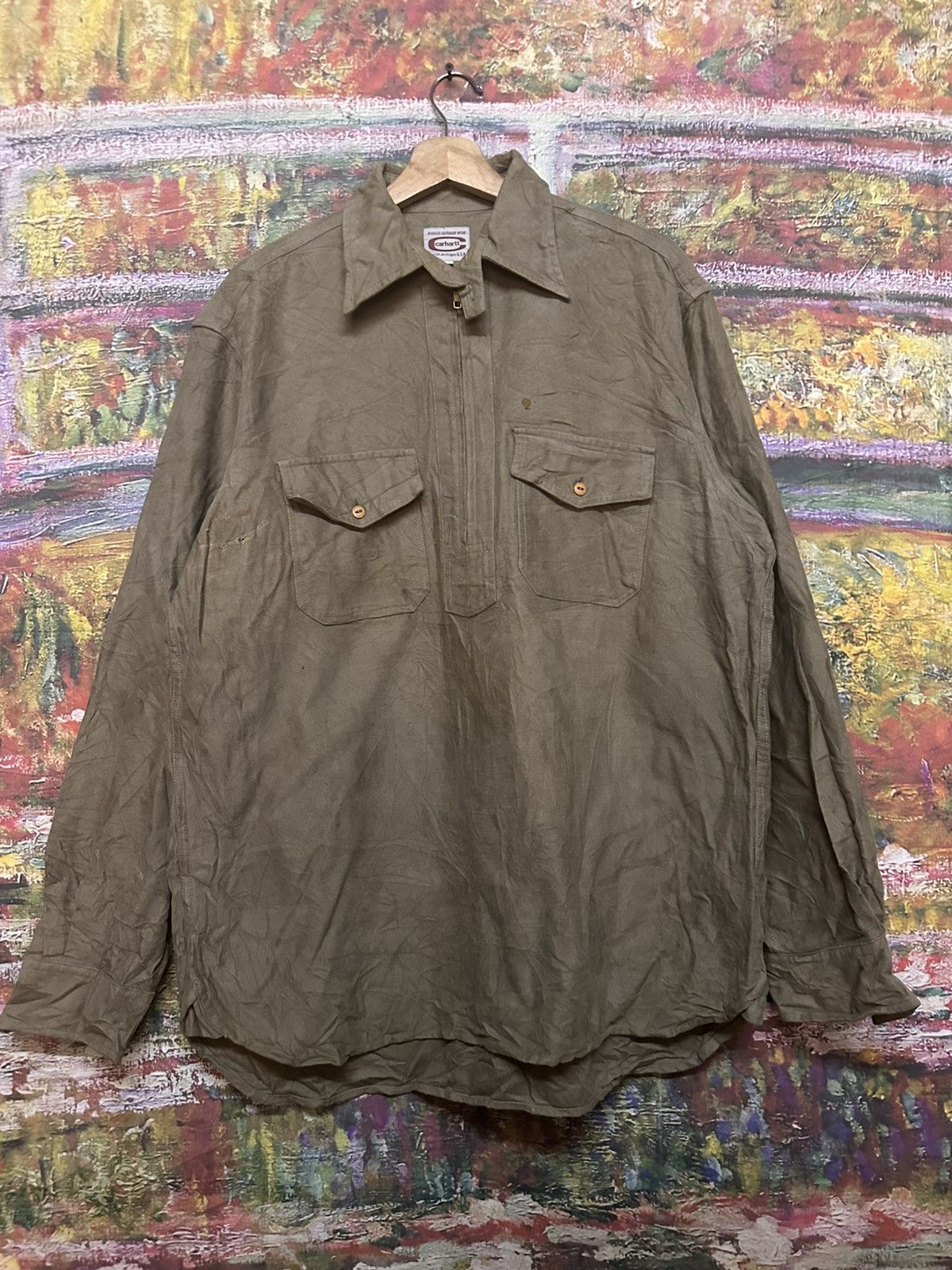 Carhartt Regged Outdoor Wear Carhartt Detroit Half zip Size US L / EU 52-54 / 3 - 3 Thumbnail