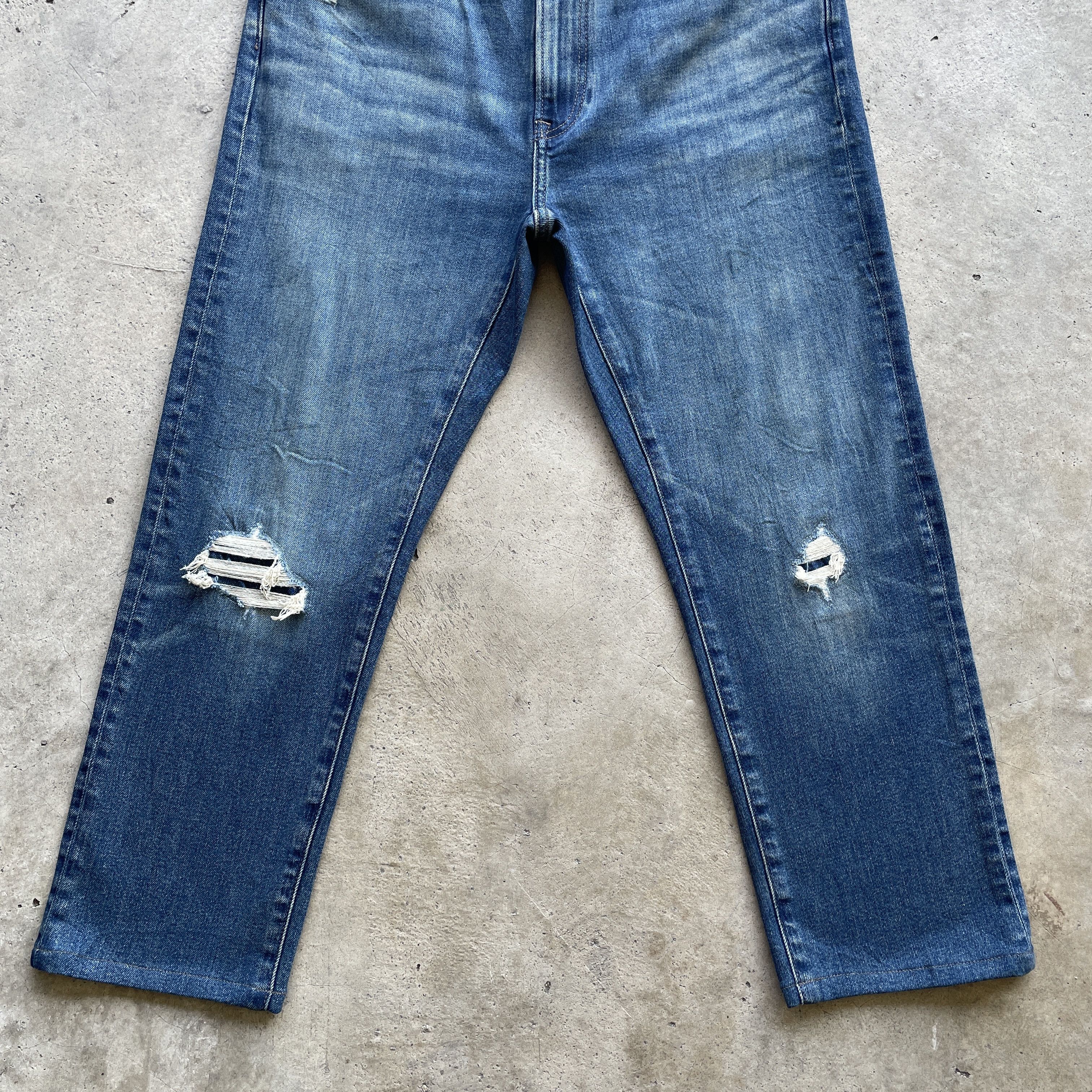Japanese Brand Vintage Distressed Japanese Faded Jeans Denim Pants W34 Size US 34 / EU 50 - 4 Thumbnail