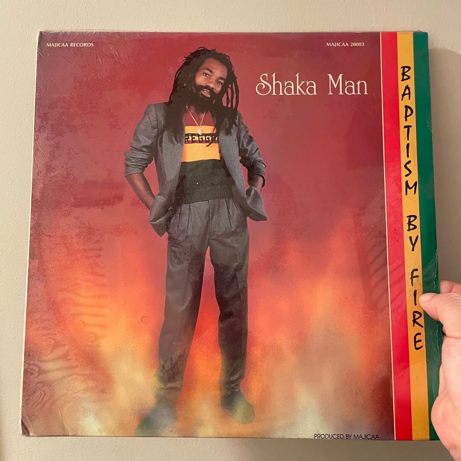 INTENTIONALLY BLANK Shaka Man - Baptism By Fire LP Sealed reggae roots album Size ONE SIZE - 1 Thumbnail