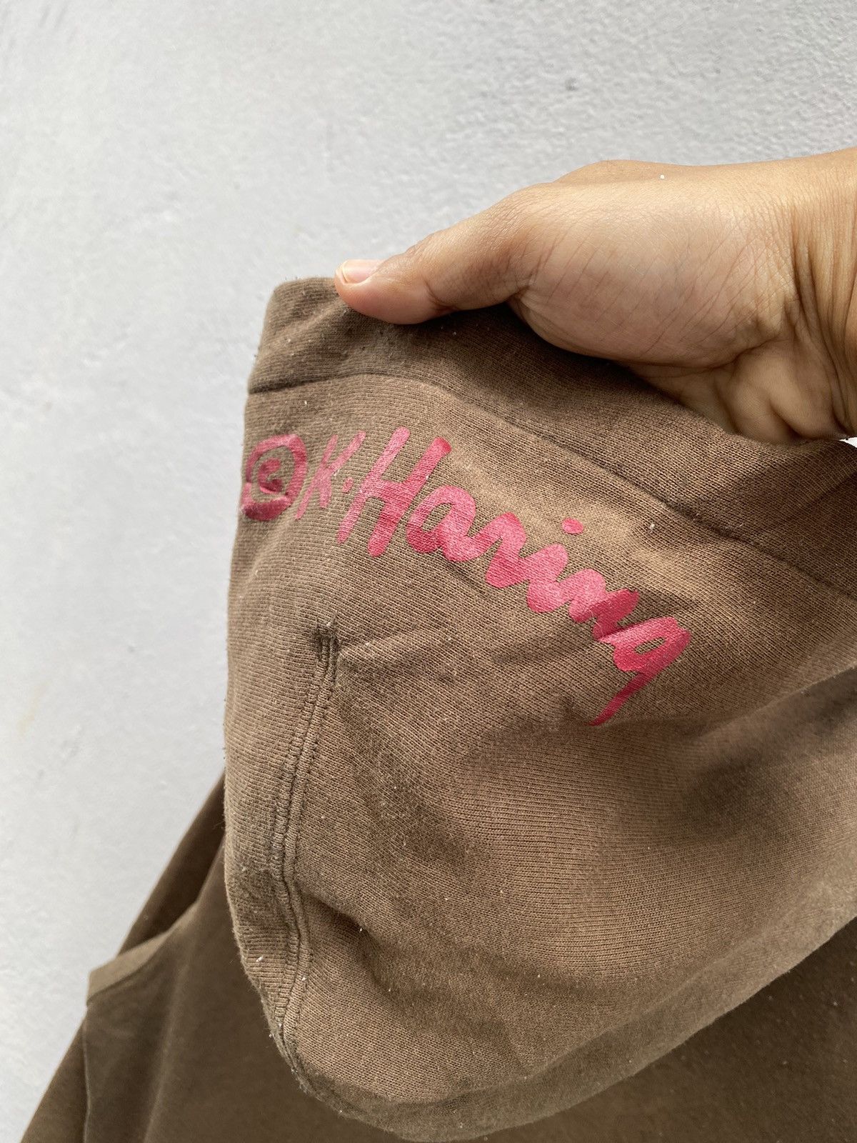 Keith Haring × Vintage Vintage Keith Haring Brown Hoodie Size US S / EU 44-46 / 1 - 10 Thumbnail