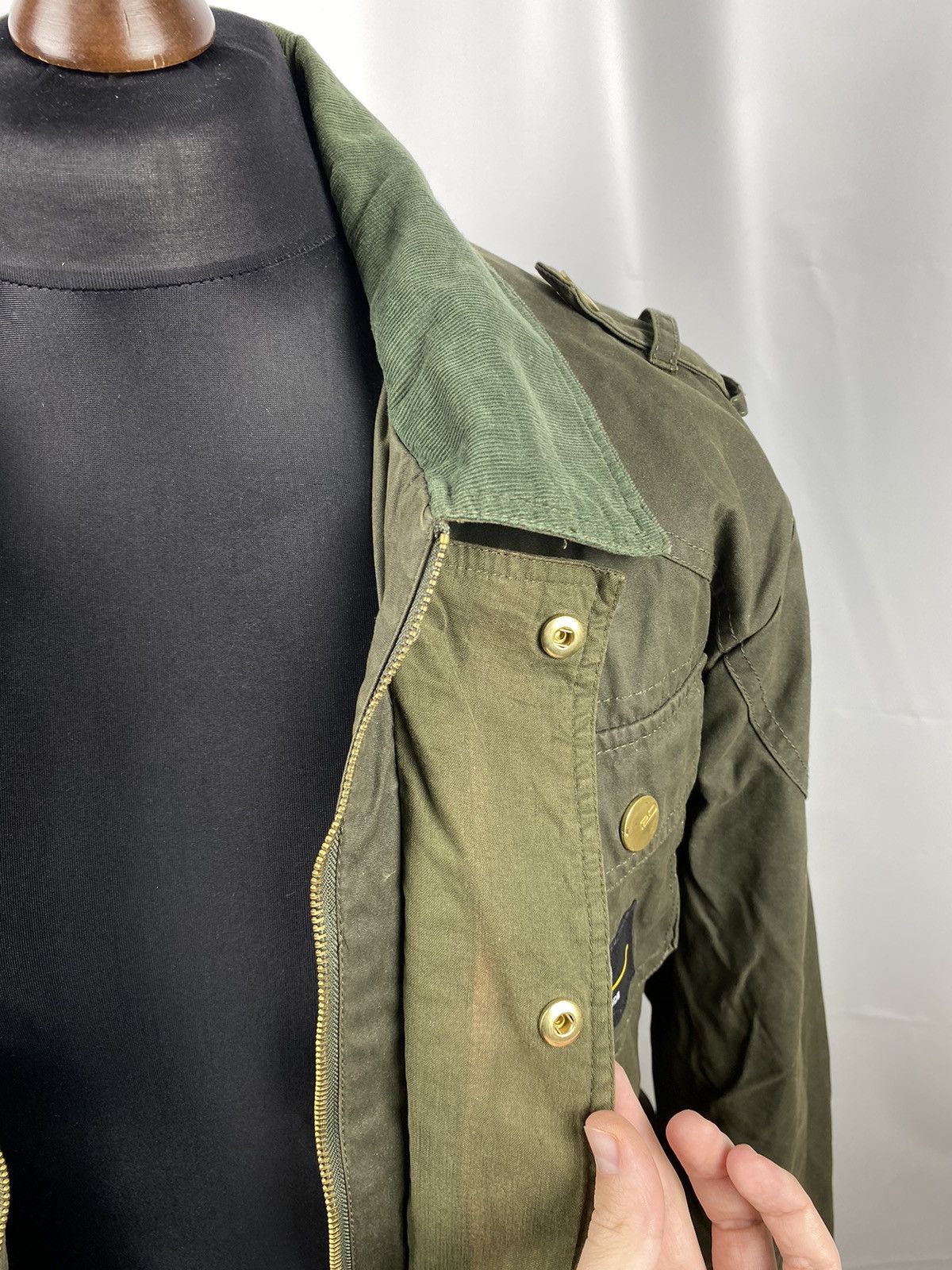 Designer Rivington Denim NYC Waxed Cotton Jacket Belted XL Size US XL / EU 56 / 4 - 11 Thumbnail