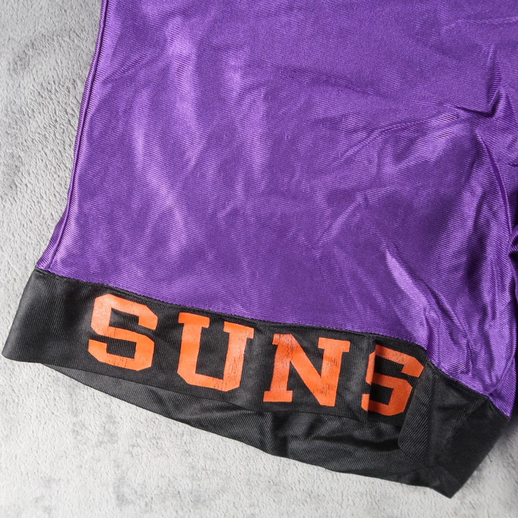 Champion VINTAGE Champion Basketball Shorts Mens XL Purple Drawstring 80s Phoenix Suns Athletic Nylon Size US 36 / EU 52 - 4 Thumbnail