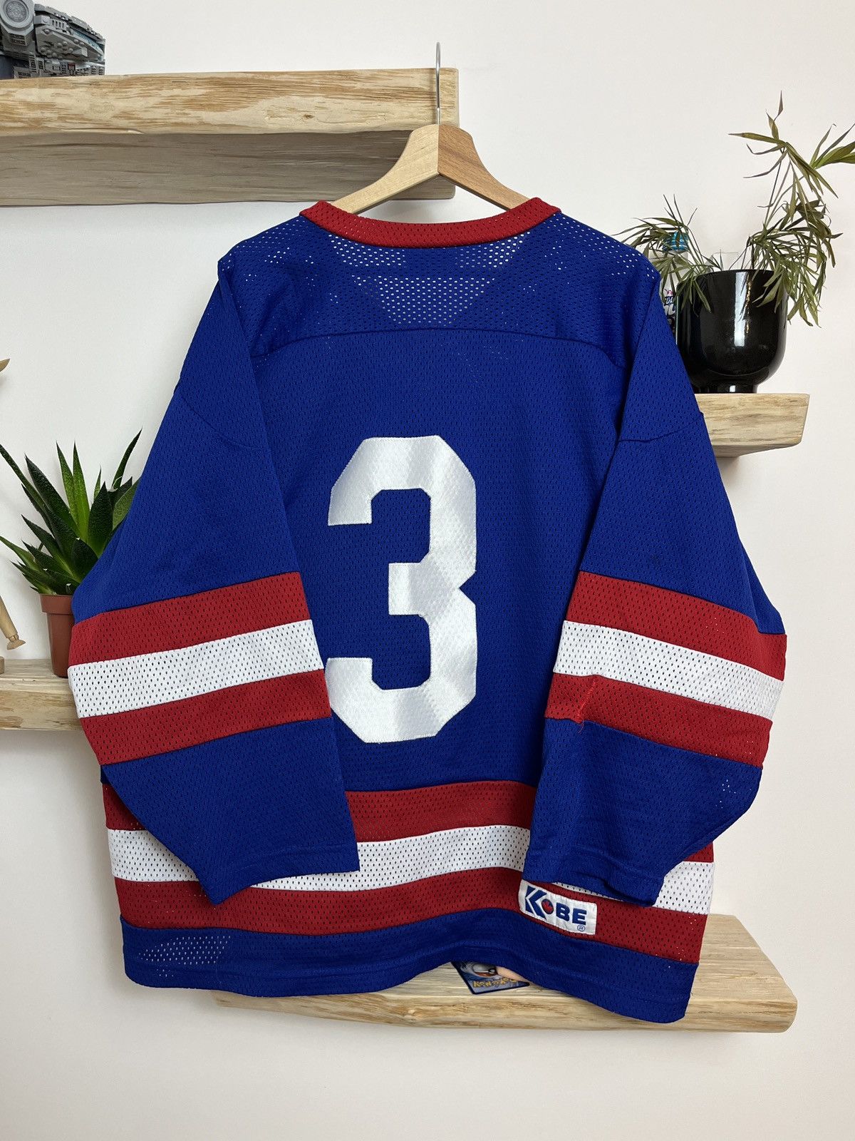 NHL × Vintage Vintage 90s New York Rangers Jersey Stitched Vesey NHL Size US L / EU 52-54 / 3 - 5 Thumbnail