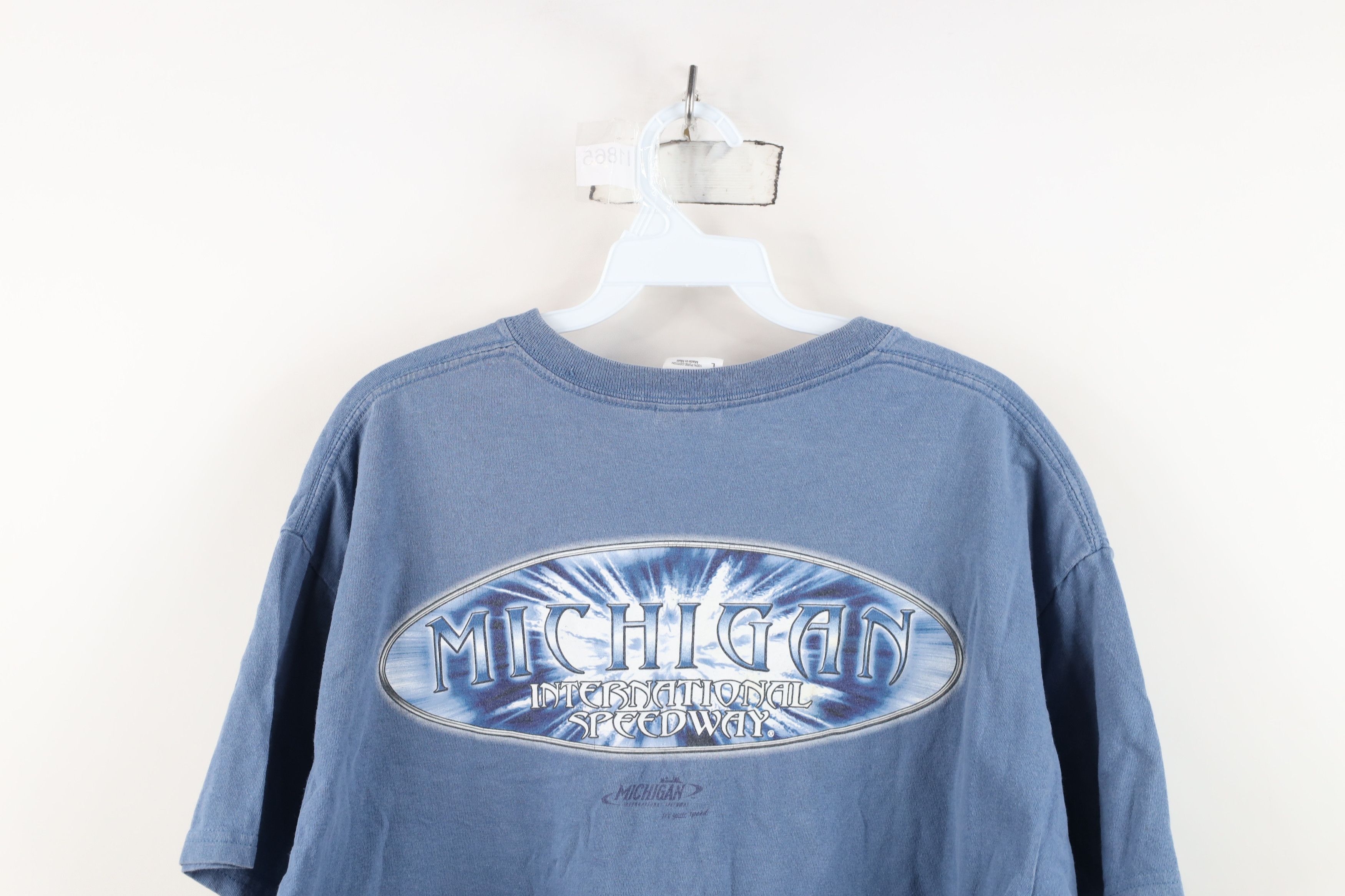 Vintage Vintage NASCAR MIS Michigan International Speedway T-Shirt Size US L / EU 52-54 / 3 - 12 Thumbnail