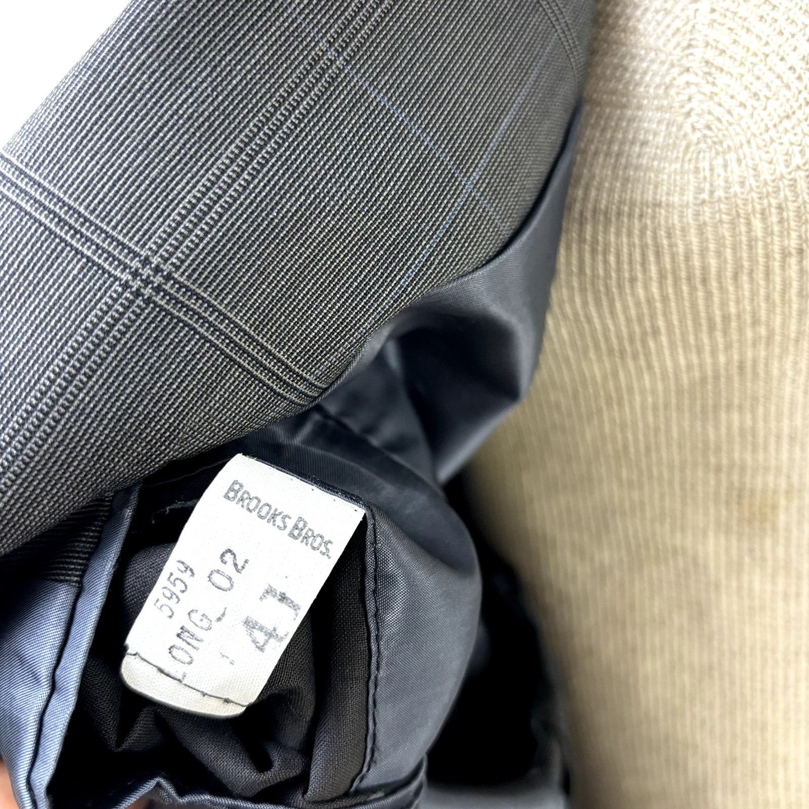 Brooks Brothers Brooks Brother Men's Sport Coat Blazer Size 41L Windowpane G Size 42L - 10 Thumbnail