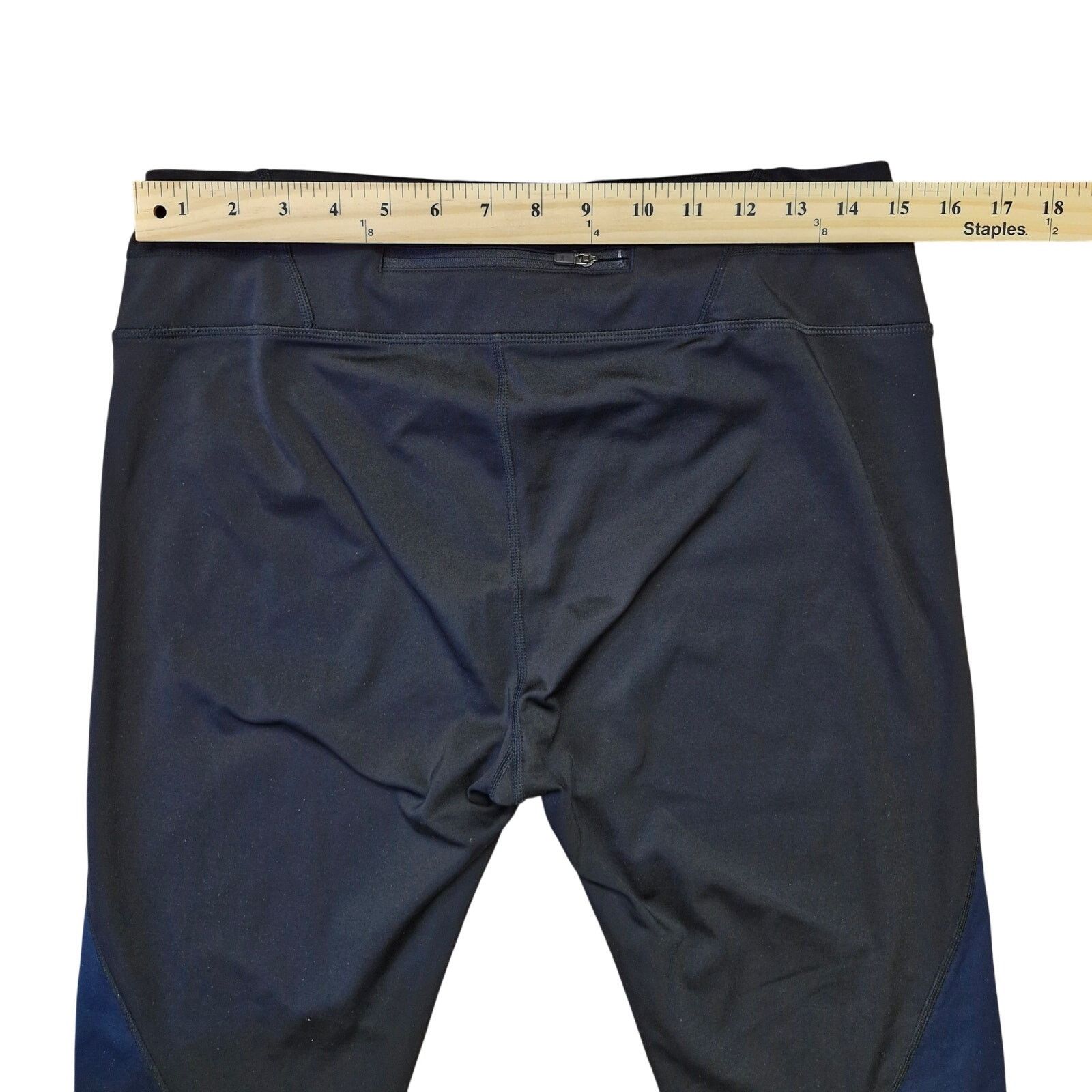 Athleta Athleta Sonar Spliced Leggings Women’s LT Black Blue Yellow Size US 34 / EU 50 - 4 Thumbnail
