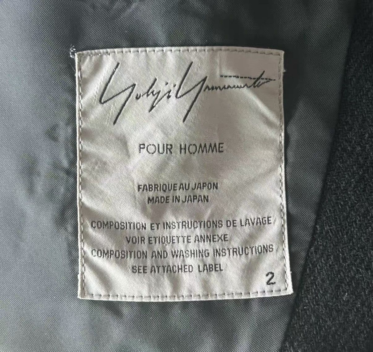 Yohji Yamamoto Yohji Yamamoto Curved Leather Panel Silver Button Blazer K4 Size US M / EU 48-50 / 2 - 5 Thumbnail