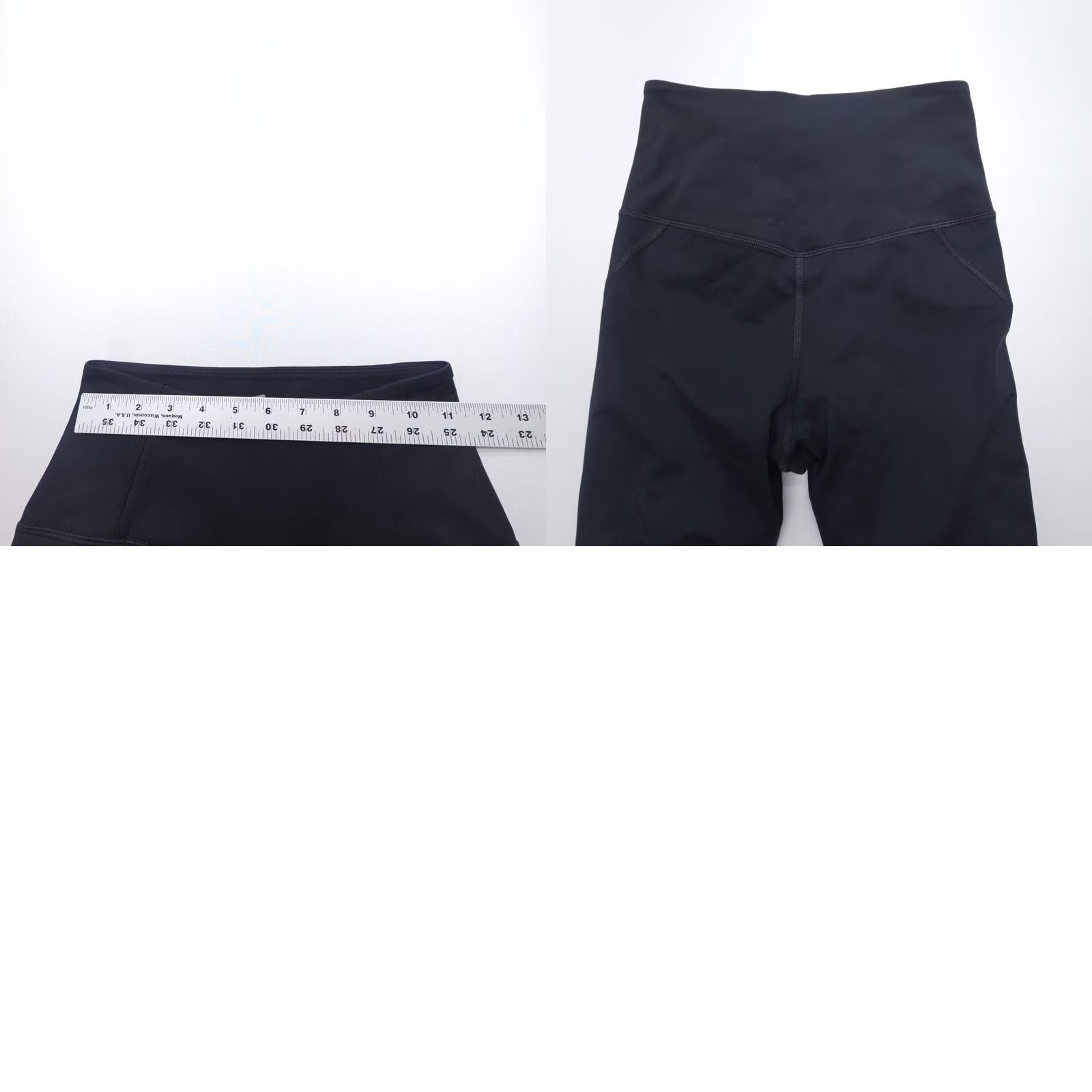 Girlfriend Collective Girlfriend Collective High Waist Crop Leggings Womens Small Black Yoga Gym EUC Size 28" / US 6 / IT 42 - 8 Thumbnail