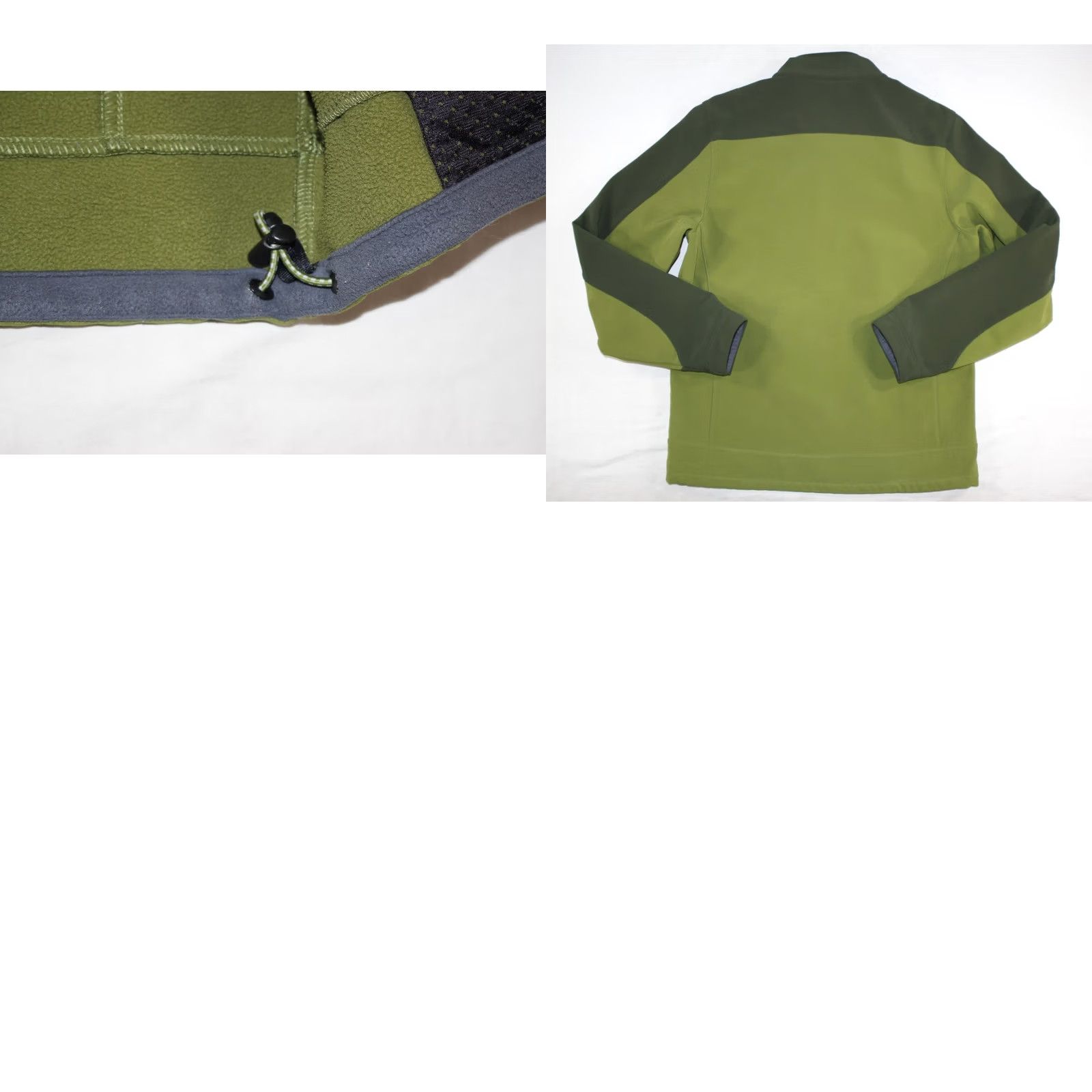 Vintage L.L. Bean Pathfinder Softshell Jacket Men's S Green Two Tone Fleece Lined Hiking Zip Front Size US S / EU 44-46 / 1 - 8 Thumbnail