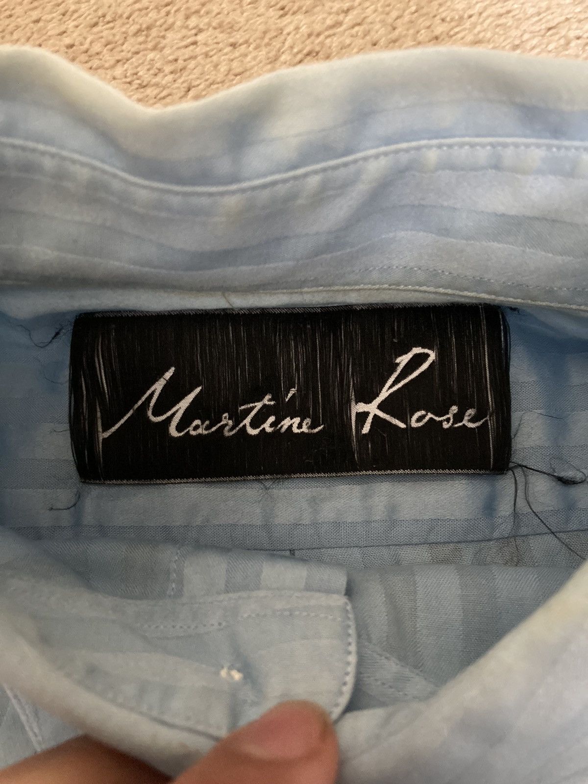 Martine Rose SS18 Martine Rose Great Idea Button Up Striped Blue XS 2018 Size US XS / EU 42 / 0 - 5 Thumbnail