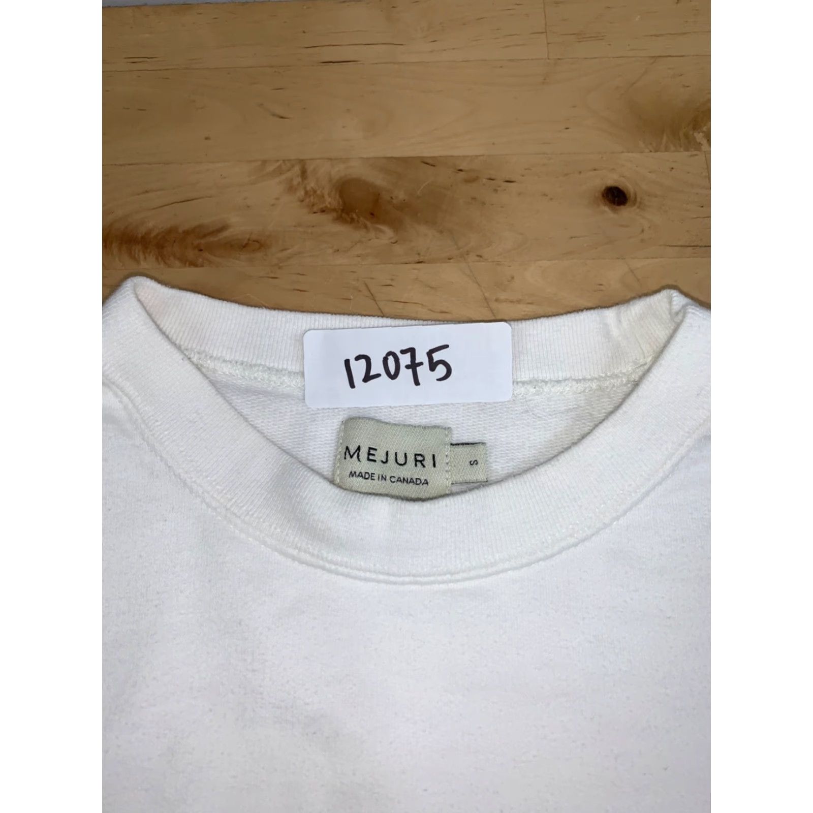 mejuri Mejuri Sweatshirt Womens S White Casual Pullover Athleisure 12075 Size S / US 4 / IT 40 - 2 Thumbnail