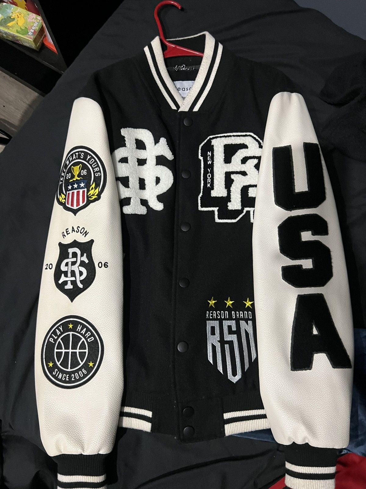 Other Black and White Varsity Jacket Size US M / EU 48-50 / 2 - 3 Thumbnail
