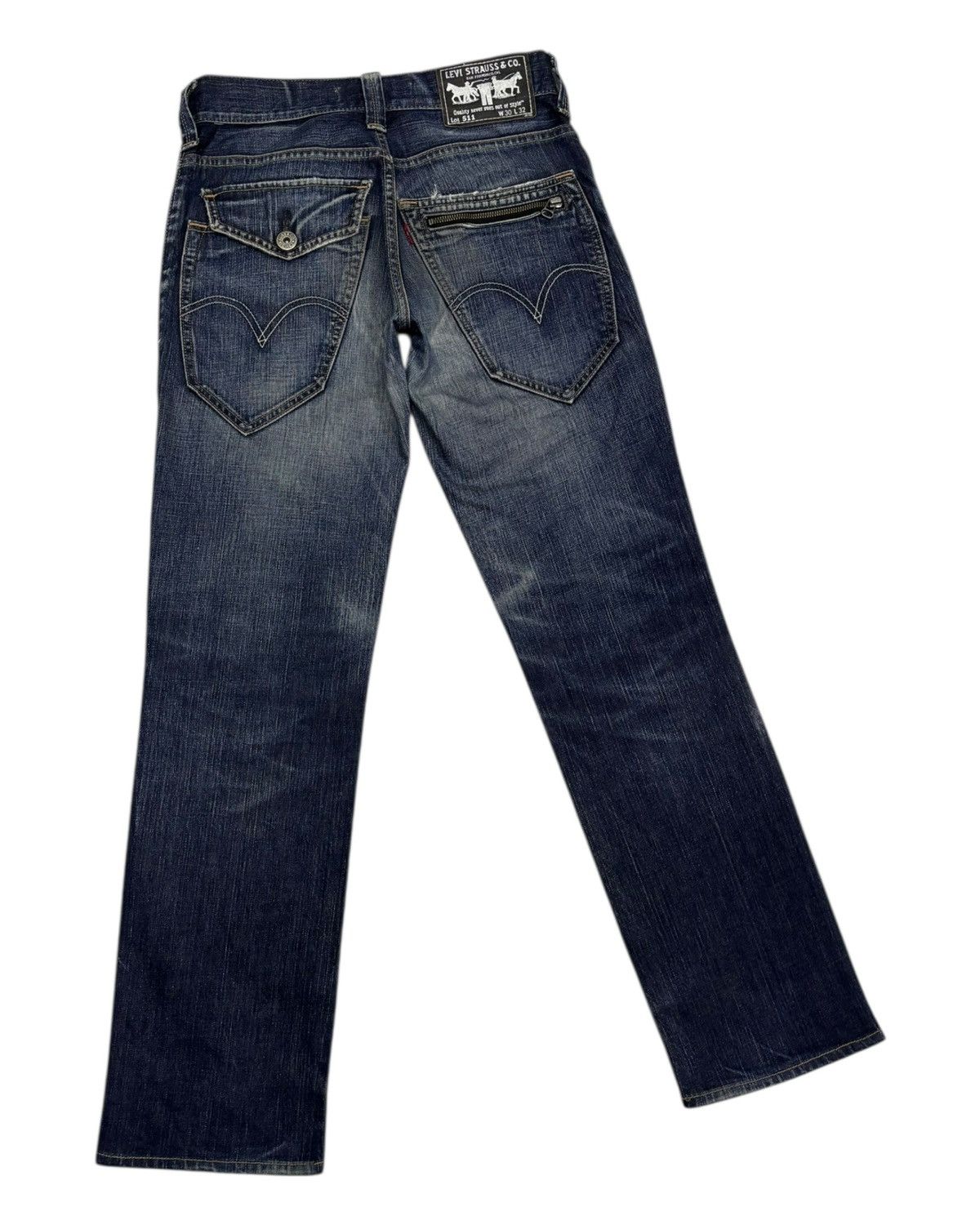 Levi's Levis 511 Slim Zipper Pocket Blue Denim Jeans Size US 30 / EU 46 - 9 Thumbnail