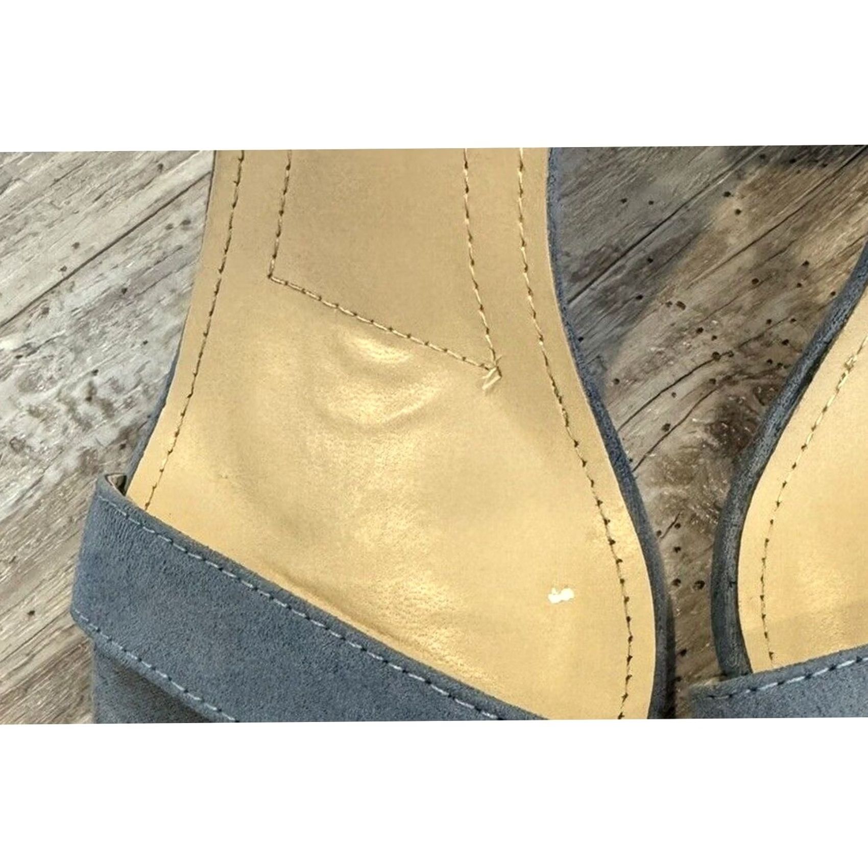 Lulus Lulus Blue Suede Ankle Strap Heels Women's Size 7 Size US 7 / IT 37 - 4 Thumbnail