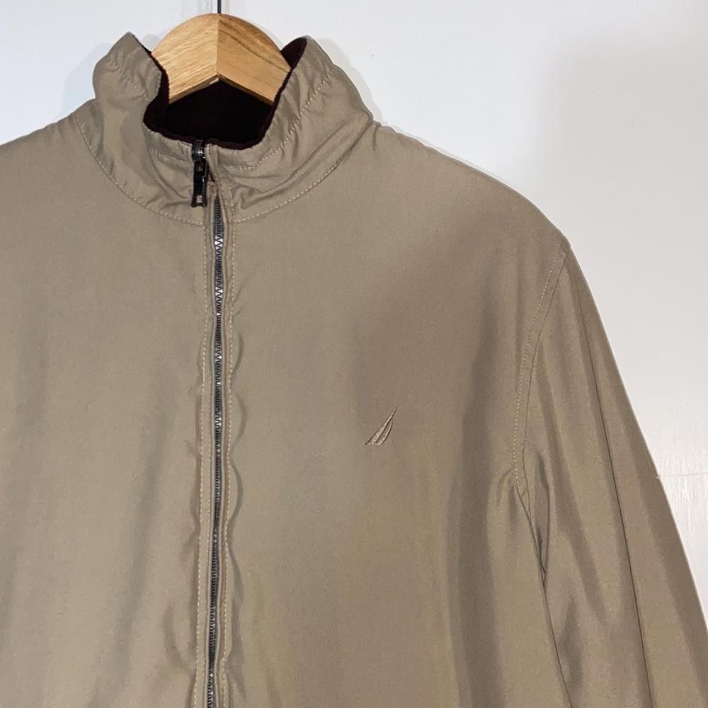 Nautica Nautica l Y2K Reversible Fleece/Khaki Jacket Size Small Size US S / EU 44-46 / 1 - 2 Thumbnail