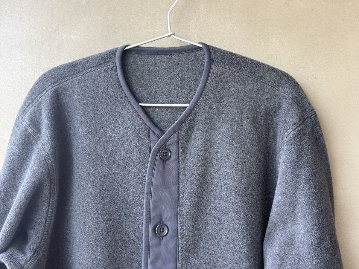 Muji MUJI Japan Mens Charcoal Fleece Button Front Cardigan Jacket Size US M / EU 48-50 / 2 - 3 Thumbnail