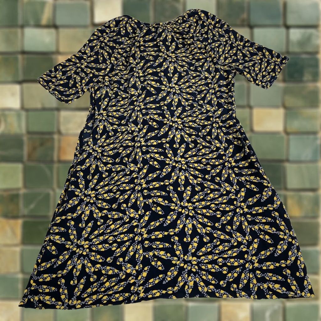 Vintage Tucker Tunic Blouse Medium 100% Silk Pullover Top Shirt Dress Blouse Blue Size M / US 6-8 / IT 42-44 - 1 Thumbnail