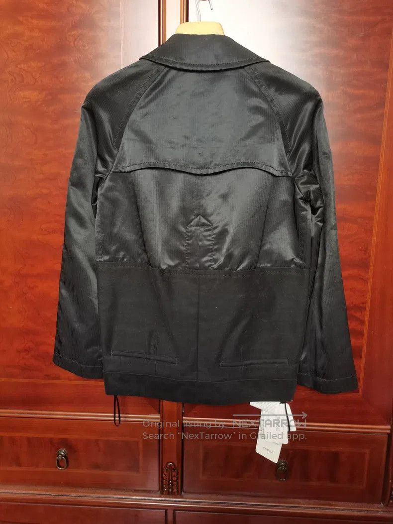 Comme des Garcons Comme Des Garcons Black Double-Breasted Trench Coat, Size Size S / US 4 / IT 40 - 4 Thumbnail