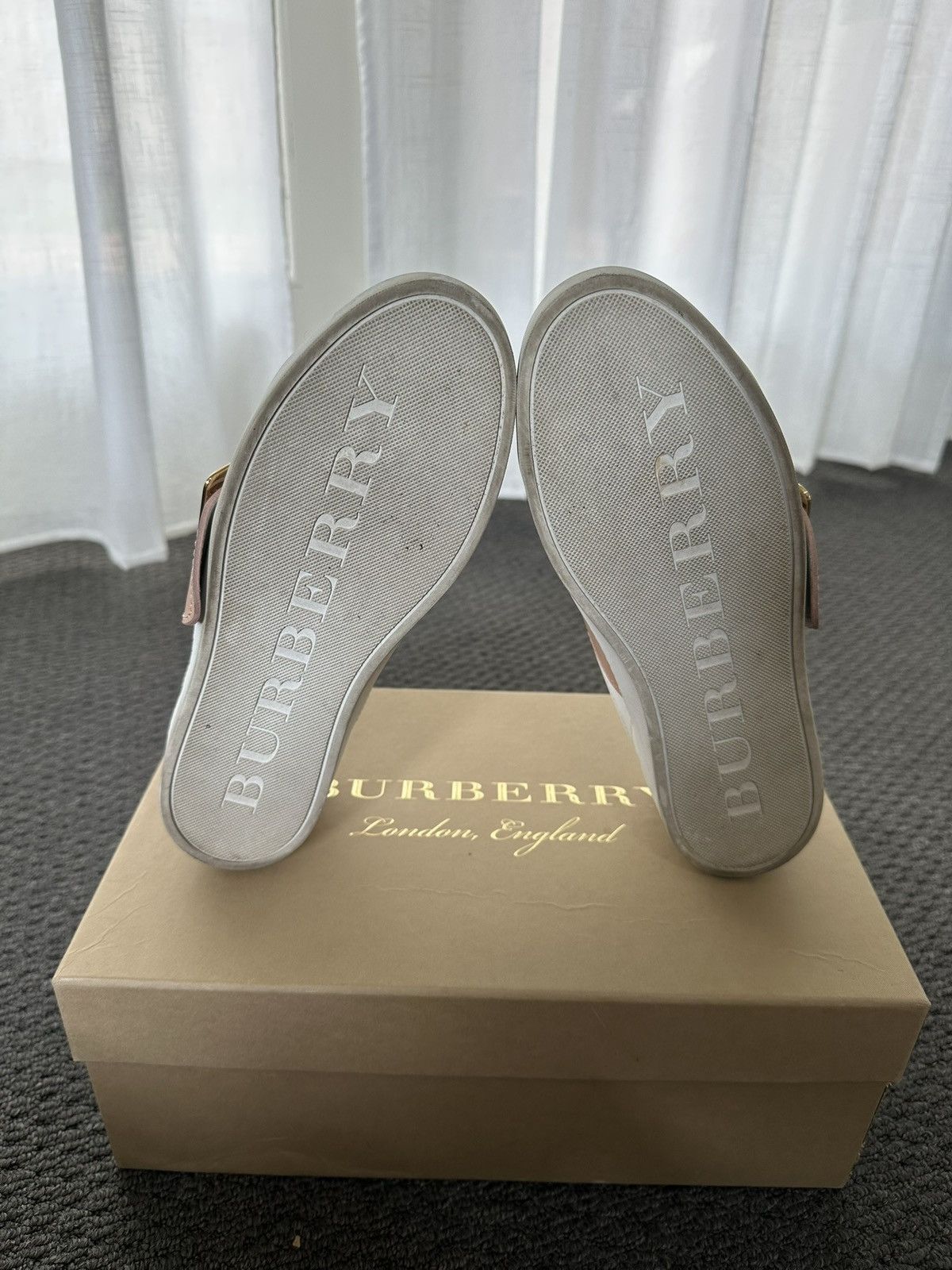 Burberry Burberry Westford Belt Pink Apricot Sneaker Size US 6.5 / IT 36.5 - 7 Thumbnail