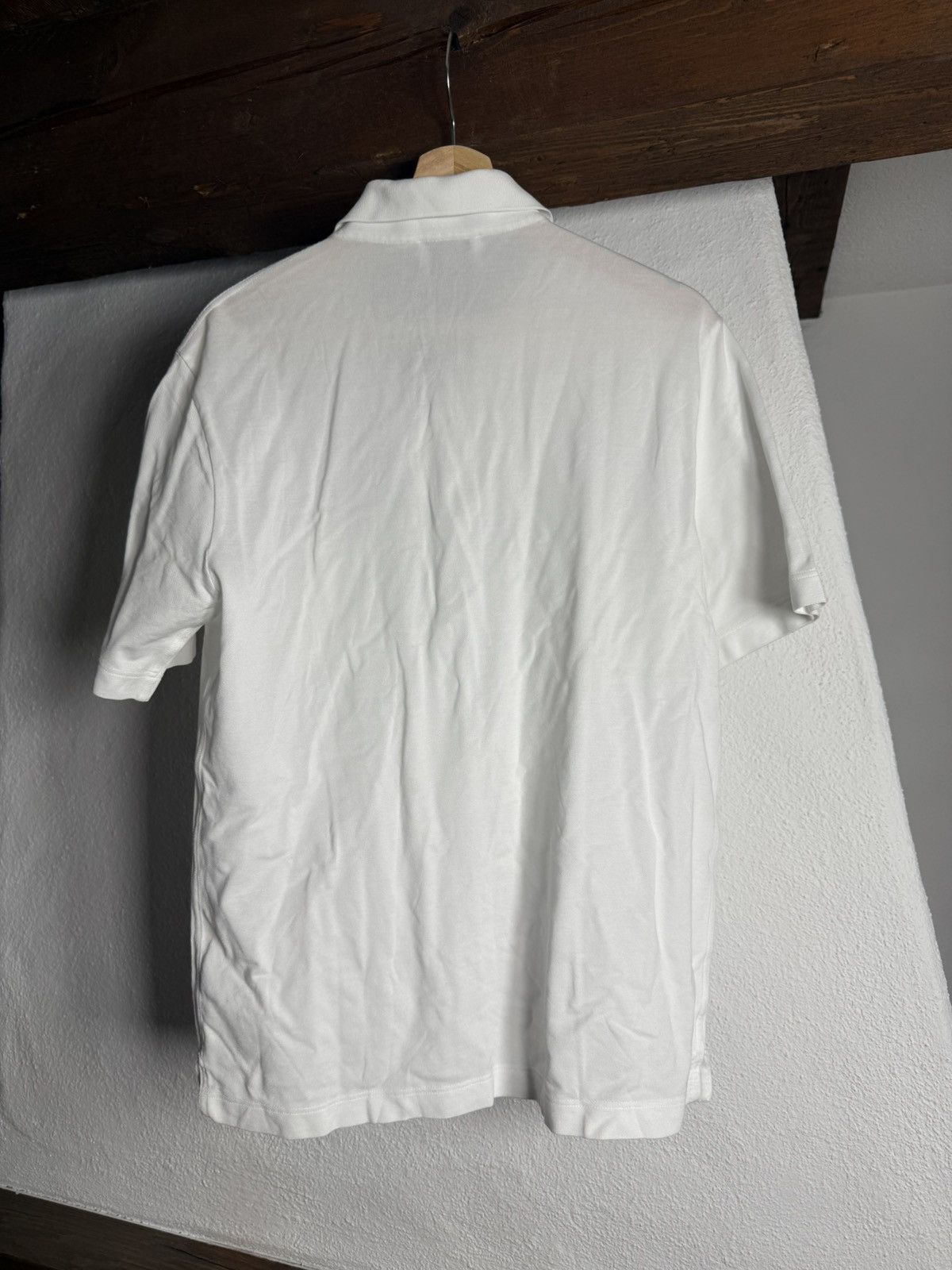 Hermes Hermès White Cotton Polo Shirt Size L Size US L / EU 52-54 / 3 - 4 Thumbnail