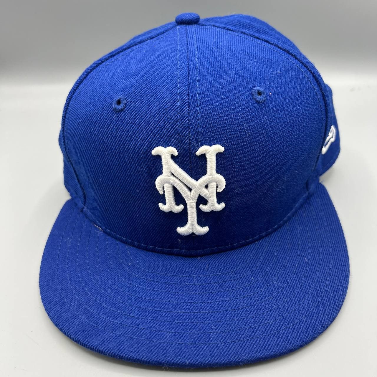 New Era New York Mets Hat Men 7 3/8 Embroidered MLB Fitted Cap Size ONE SIZE - 1 Thumbnail