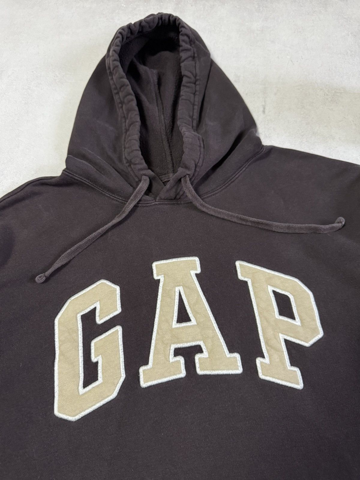 Gap GAP Brown Hoodie Big Logo Mens XL Size Baggy Size US XL / EU 56 / 4 - 4 Thumbnail