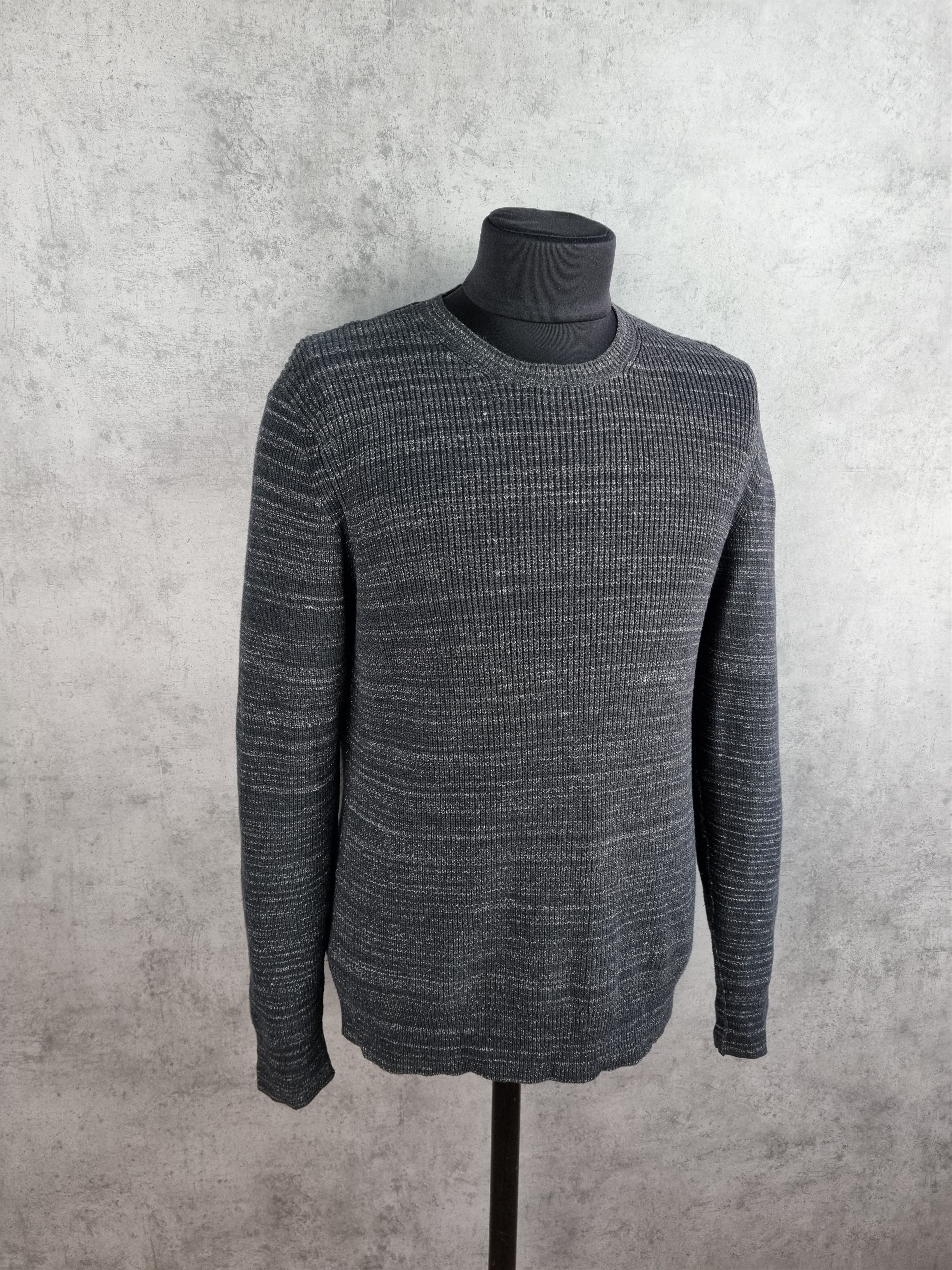 Allsaints Allsaints Rydal Crew Ridge Jumper Light Striped Knit Sweater Size US L / EU 52-54 / 3 - 1 Thumbnail